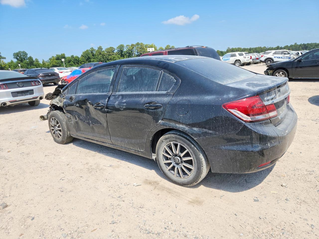 2013 Honda Civic Lx Black vin: 2HGFB2F51DH539099