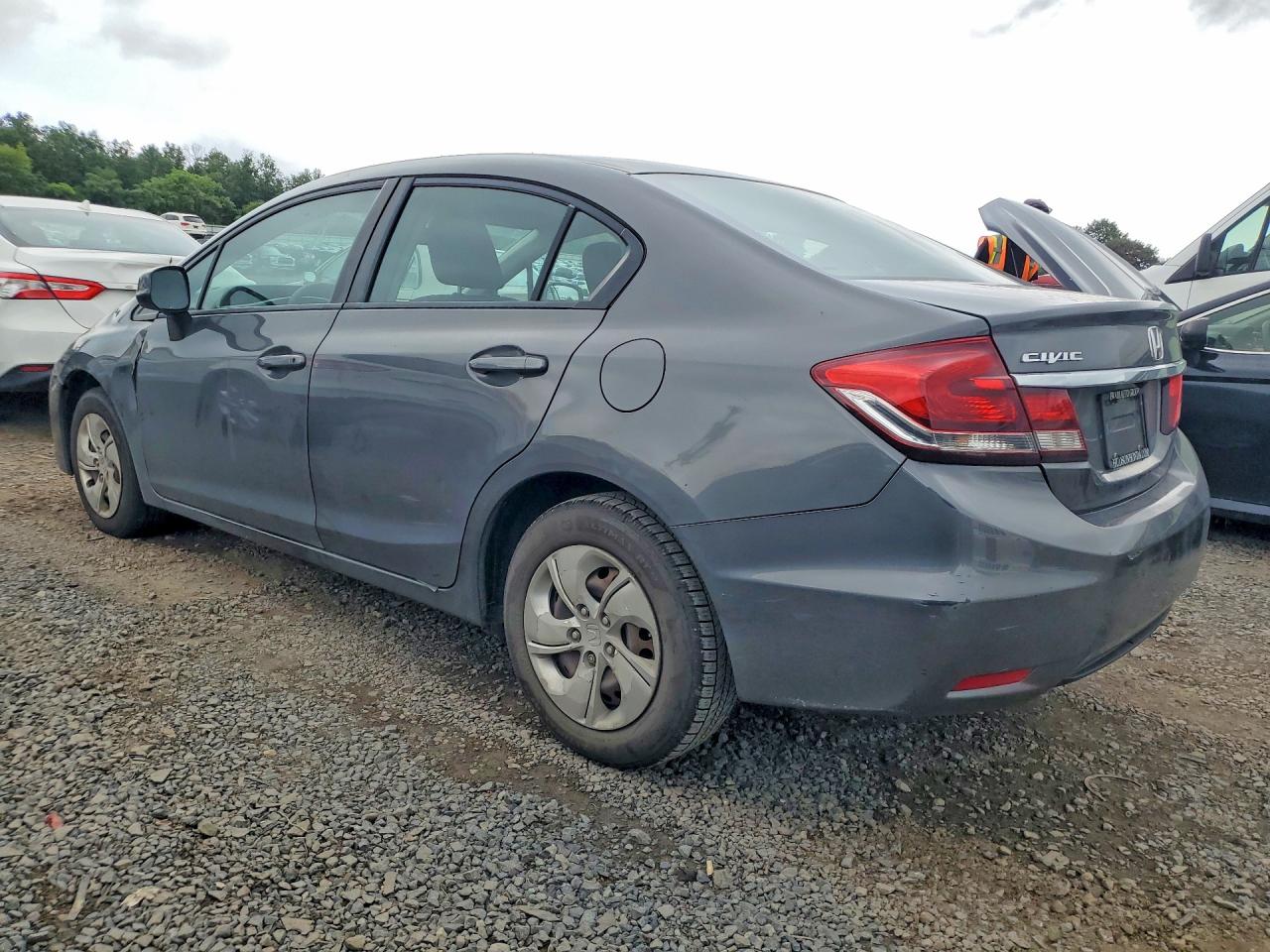 2013 Honda Civic Lx Серый vin: 2HGFB2F51DH539426