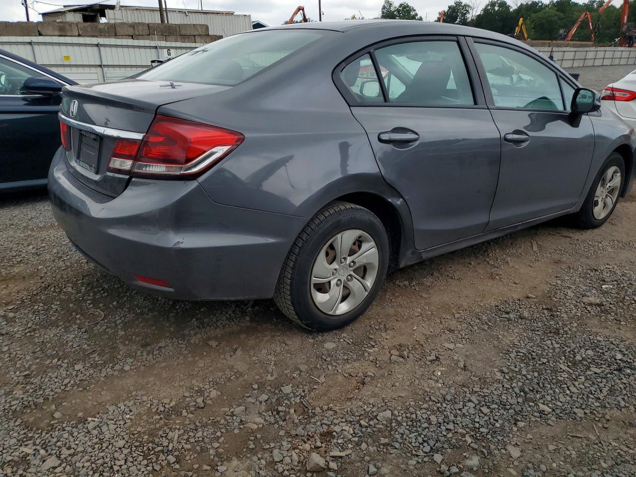 2013 Honda Civic Lx Серый vin: 2HGFB2F51DH539426