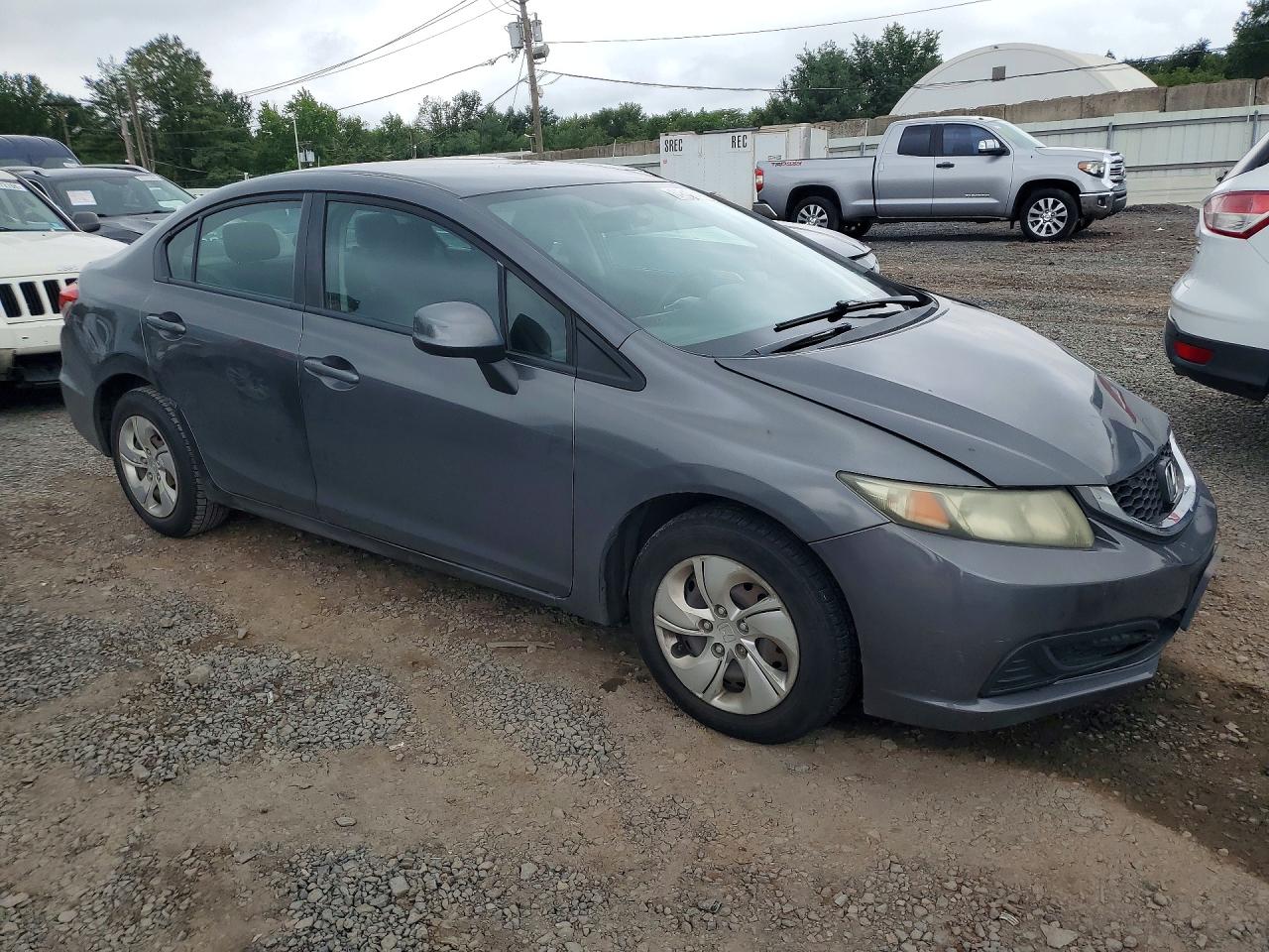 2013 Honda Civic Lx Серый vin: 2HGFB2F51DH539426