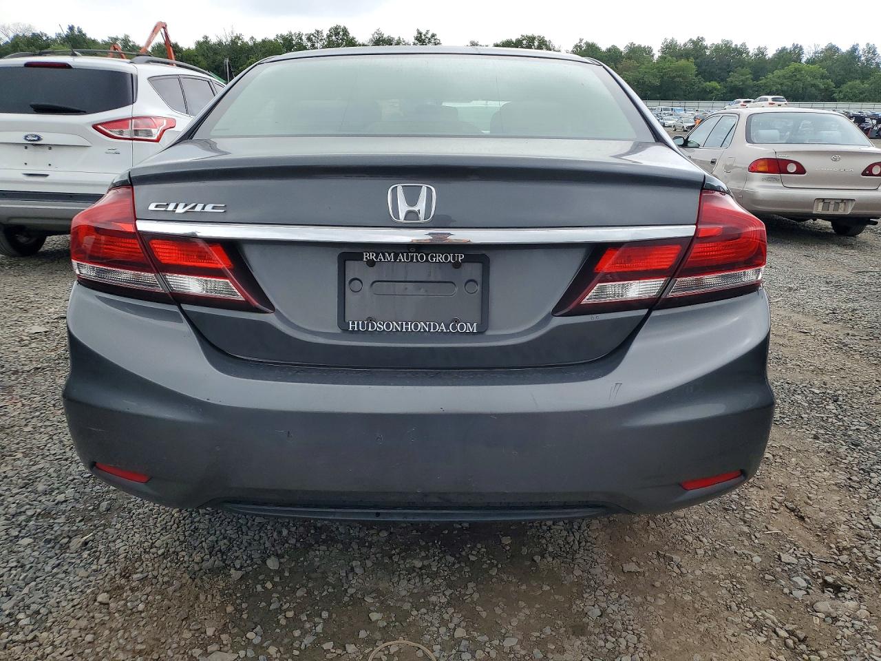 2013 Honda Civic Lx Серый vin: 2HGFB2F51DH539426