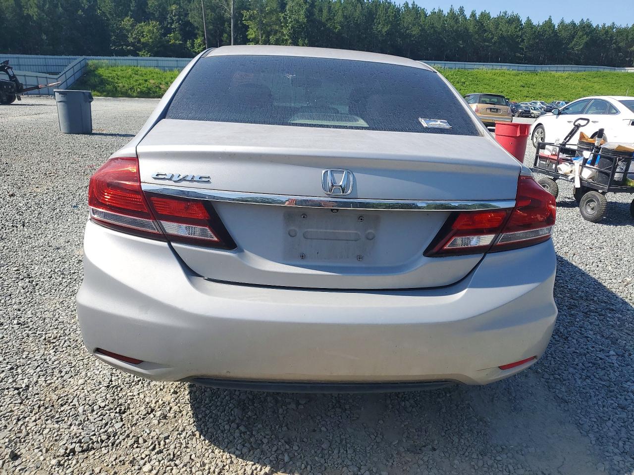 2013 Honda Civic Lx Серебряный vin: 2HGFB2F51DH545128