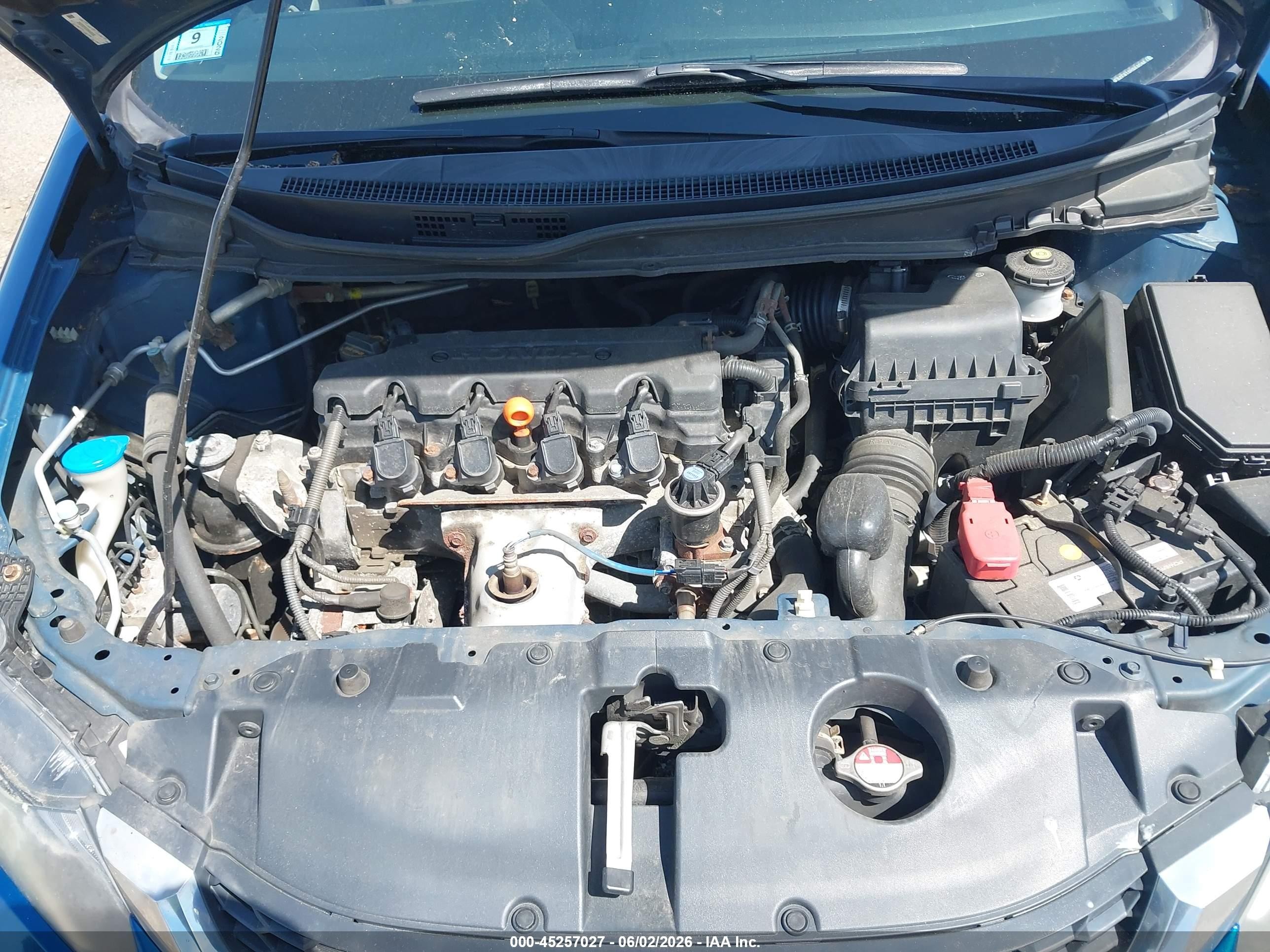 2013 Honda Civic Lx Blue vin: 2HGFB2F51DH546098