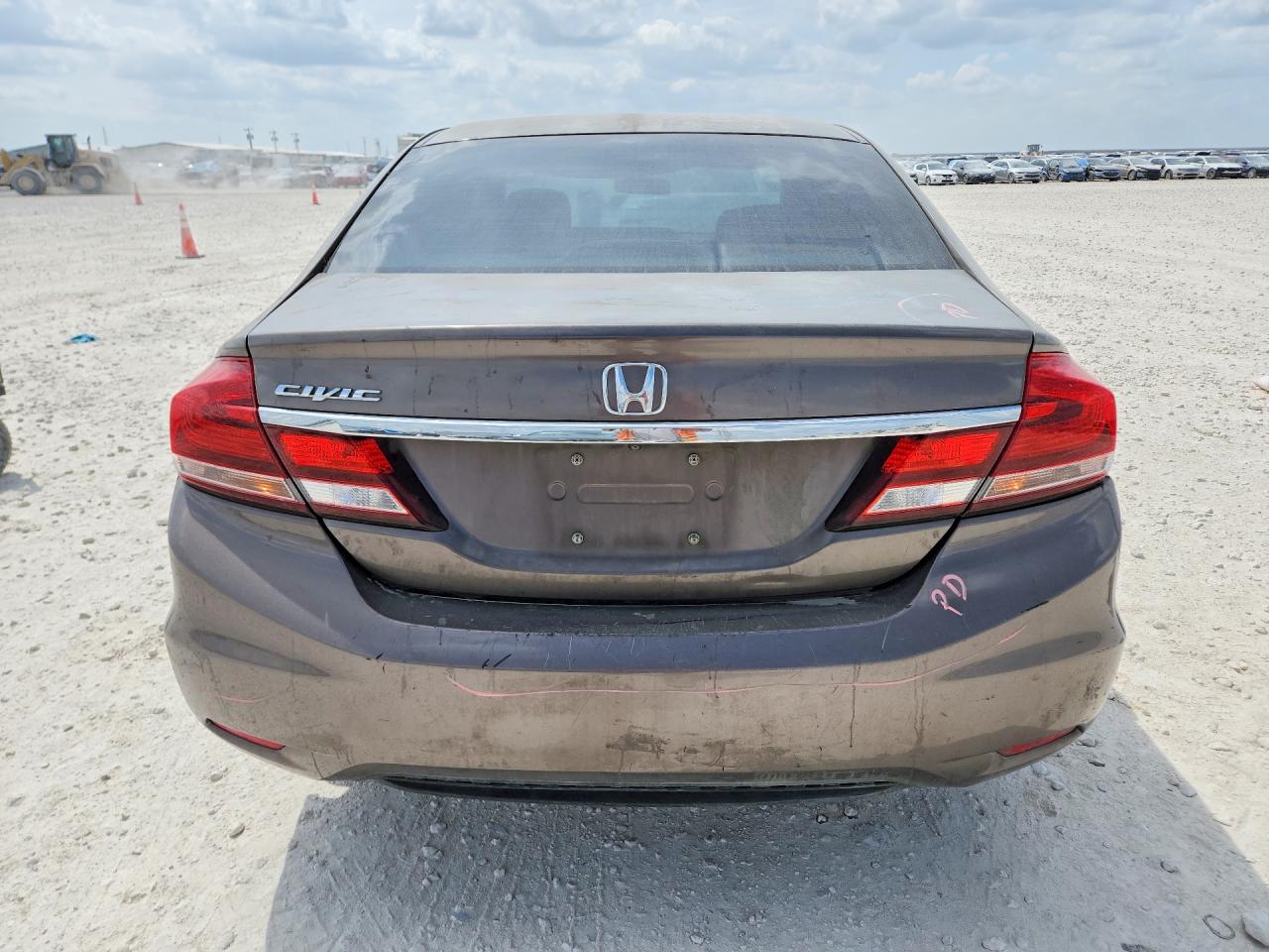 2013 Honda Civic Lx Brown vin: 2HGFB2F51DH547851