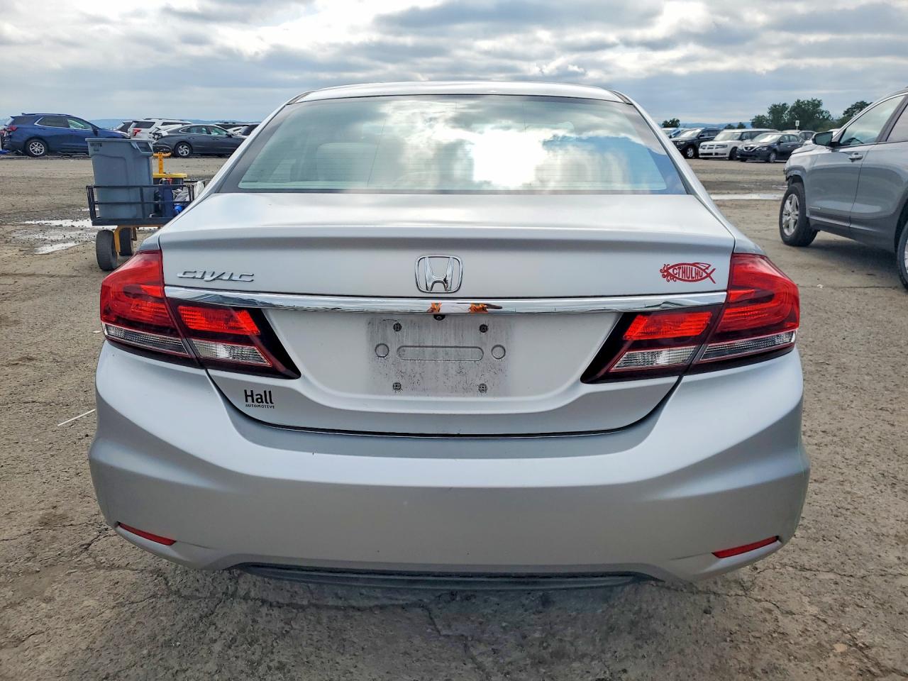 2013 Honda Civic Lx Silver vin: 2HGFB2F51DH555920