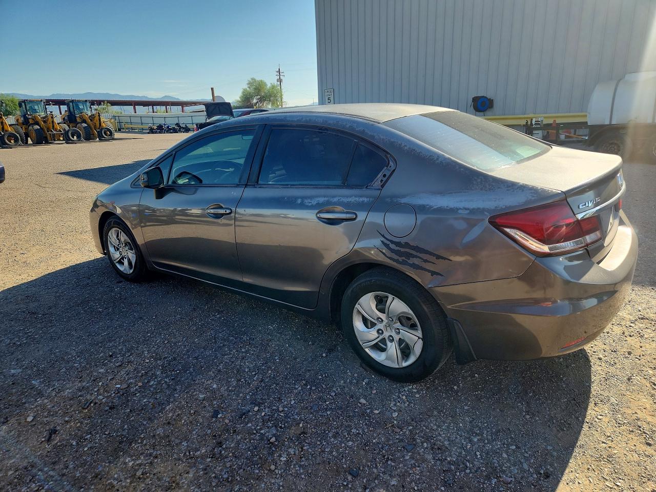 2013 Honda Civic Lx Brown vin: 2HGFB2F51DH556193