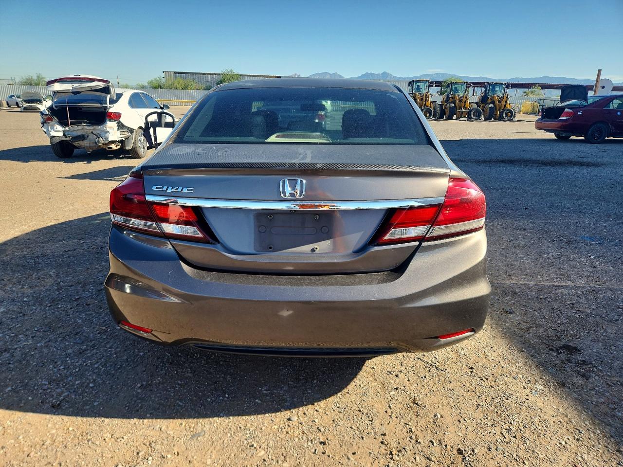 2013 Honda Civic Lx Brown vin: 2HGFB2F51DH556193