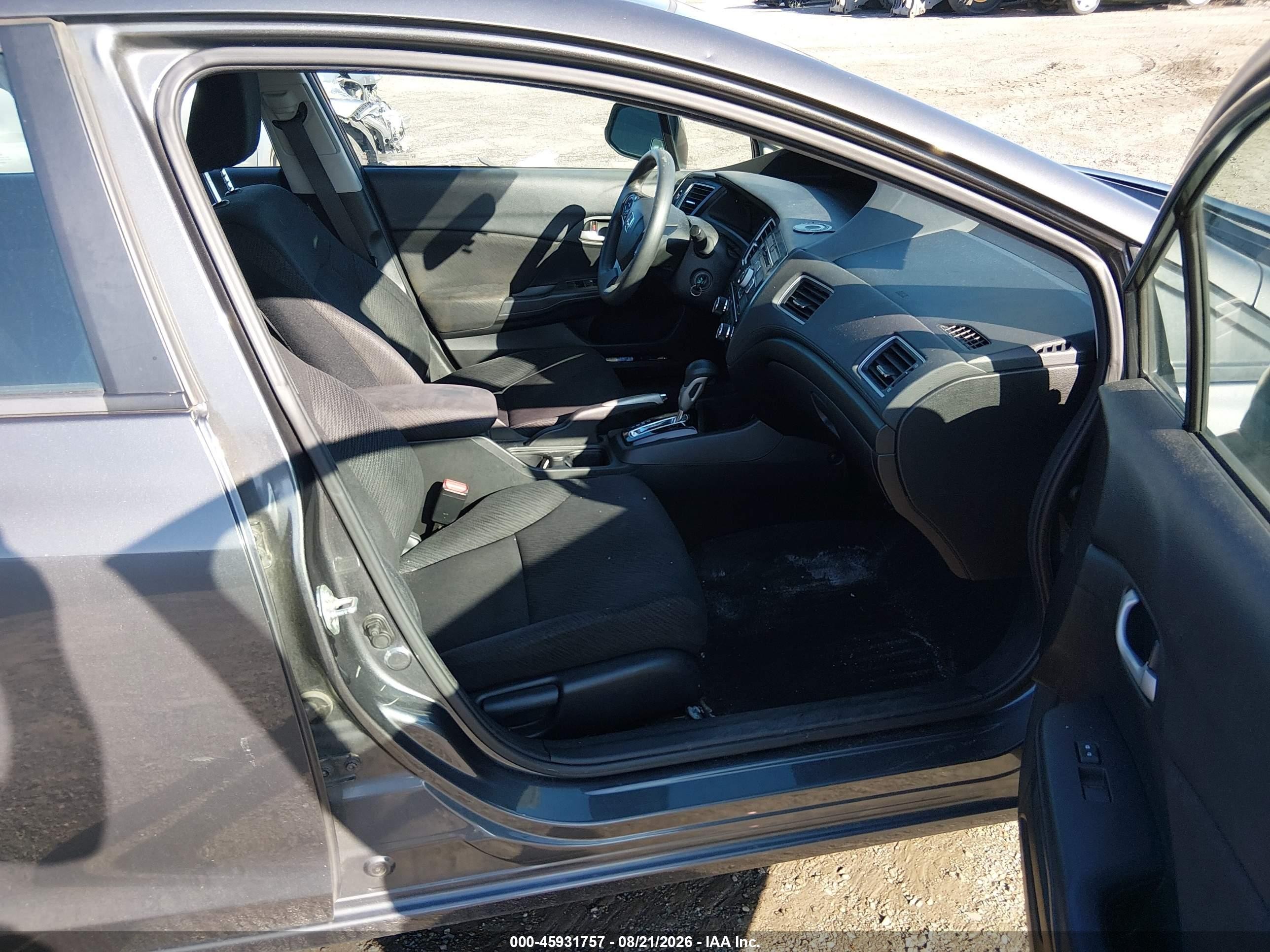 2013 Honda Civic Lx Gray vin: 2HGFB2F51DH558221