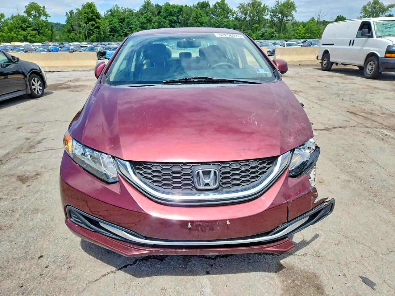 2013 Honda Civic Lx Maroon vin: 2HGFB2F51DH560213