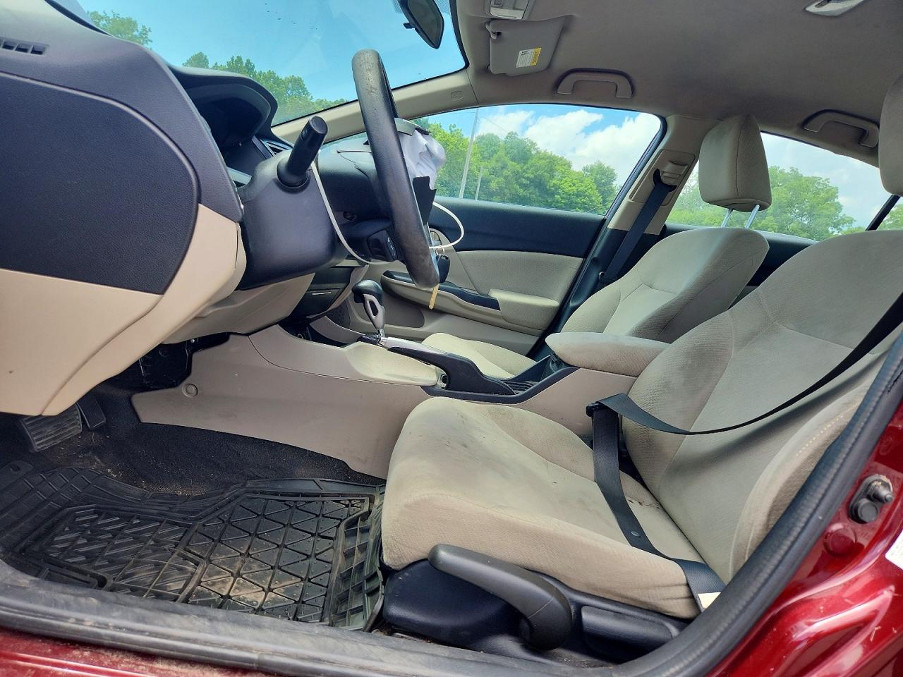 2013 Honda Civic Lx Maroon vin: 2HGFB2F51DH560213