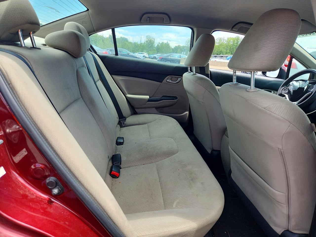2013 Honda Civic Lx Maroon vin: 2HGFB2F51DH560213