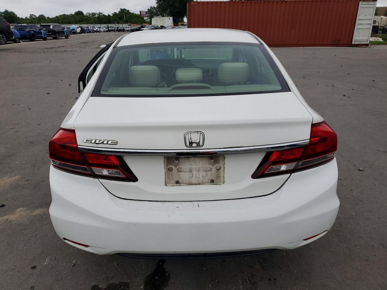 2013 Honda Civic Lx White vin: 2HGFB2F51DH561104