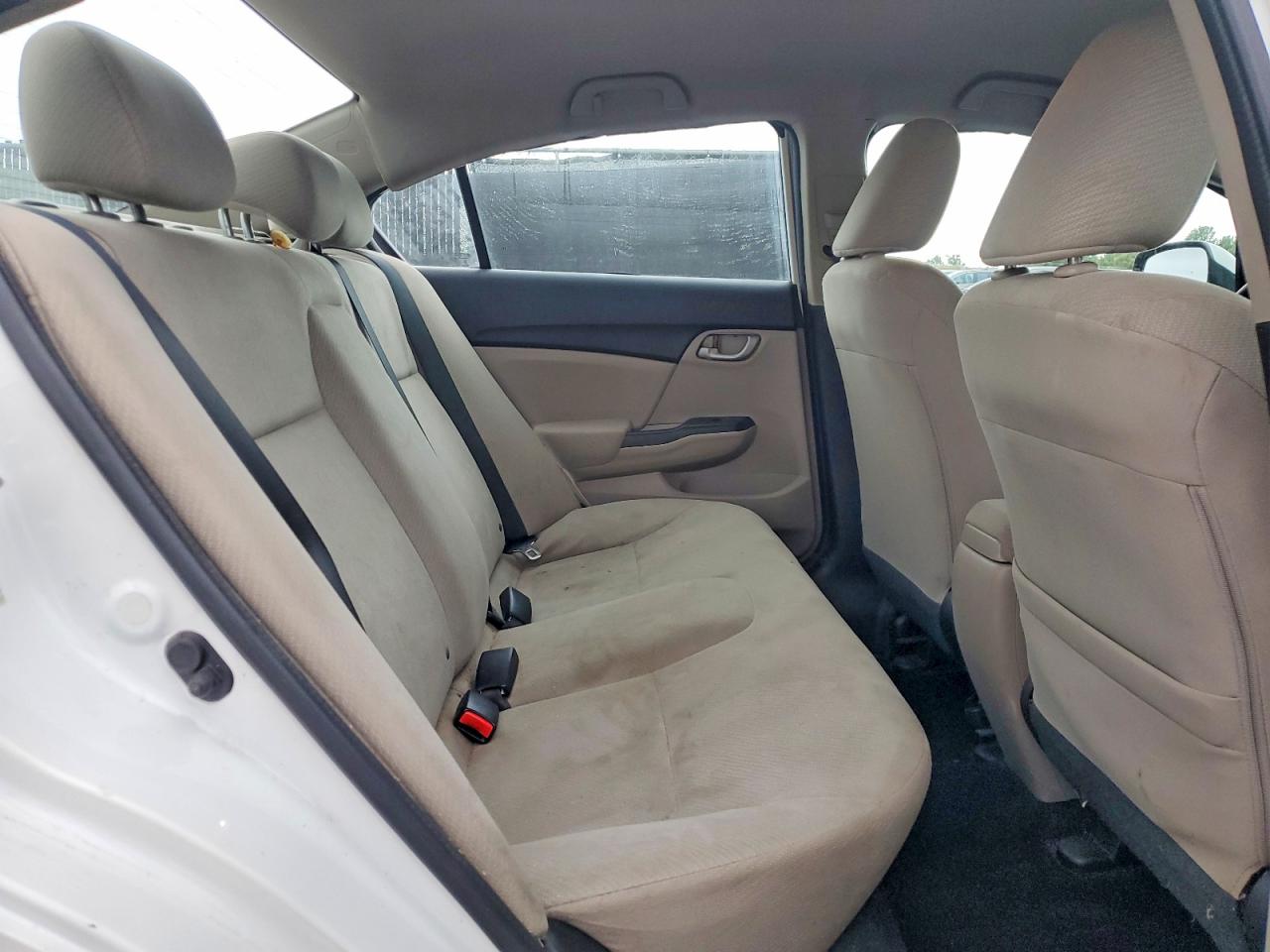 2013 Honda Civic Lx White vin: 2HGFB2F51DH561104