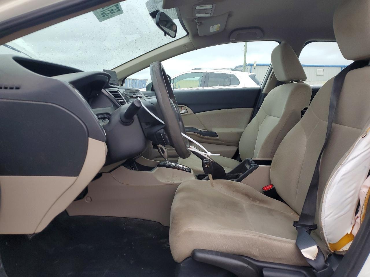 2013 Honda Civic Lx White vin: 2HGFB2F51DH561104