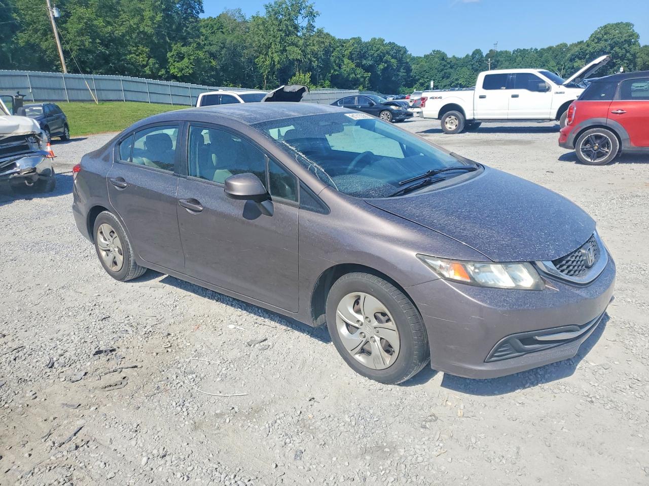 2013 Honda Civic Lx Brown vin: 2HGFB2F51DH565184