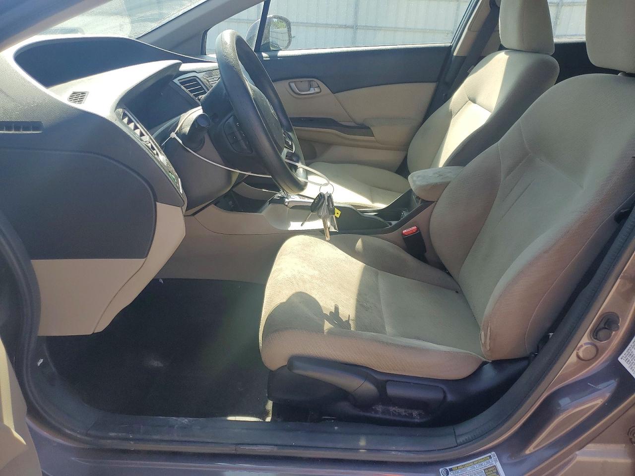 2013 Honda Civic Lx Brown vin: 2HGFB2F51DH565184