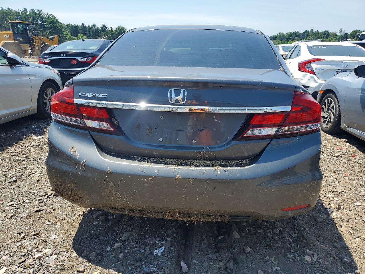 2013 Honda Civic Lx Gray vin: 2HGFB2F51DH570952