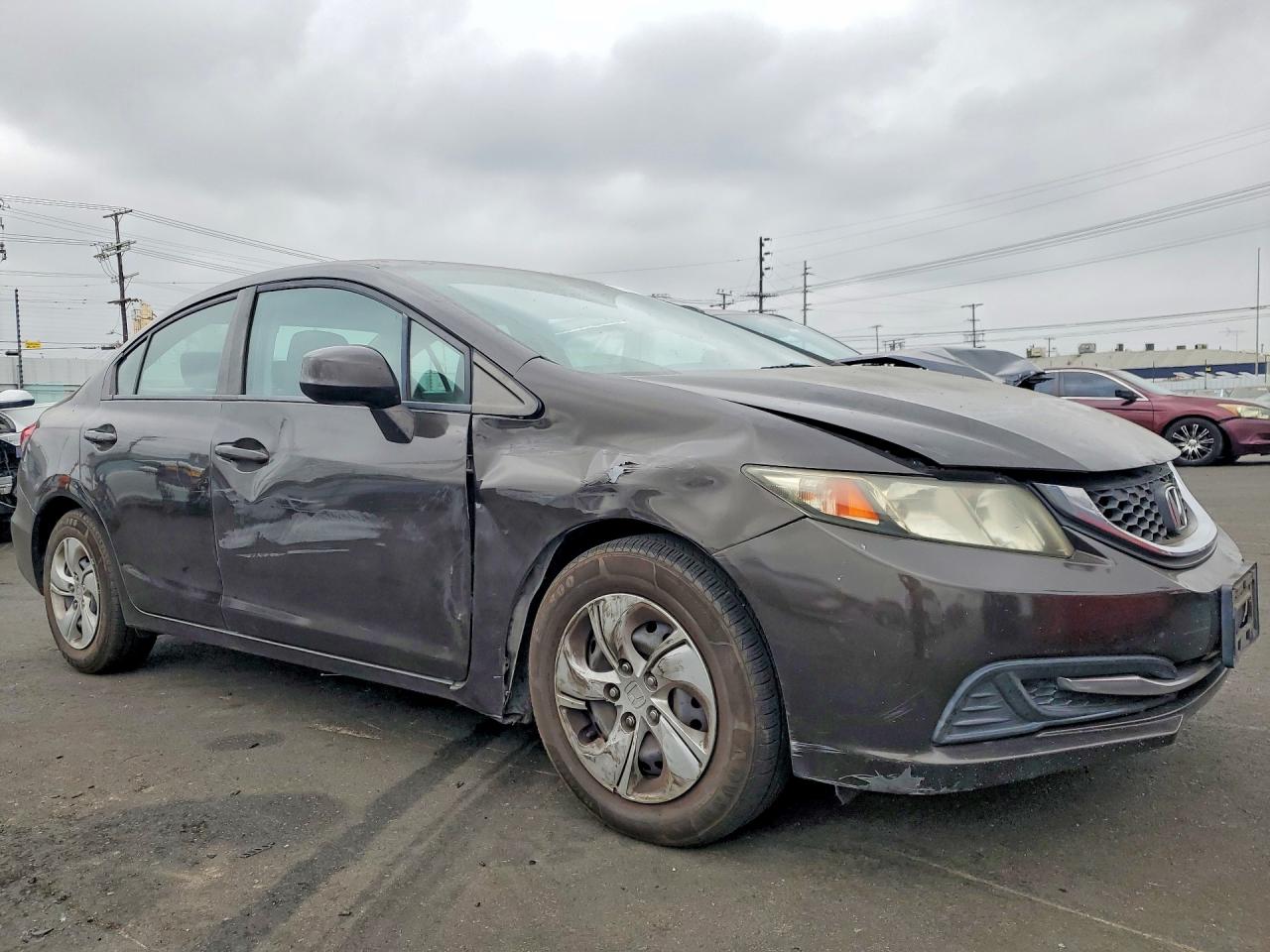 2013 Honda Civic Lx Black vin: 2HGFB2F51DH577433