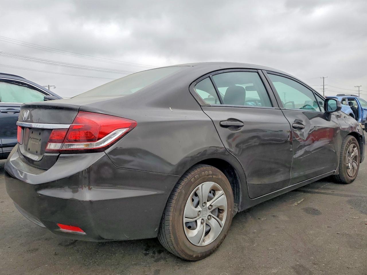 2013 Honda Civic Lx Black vin: 2HGFB2F51DH577433