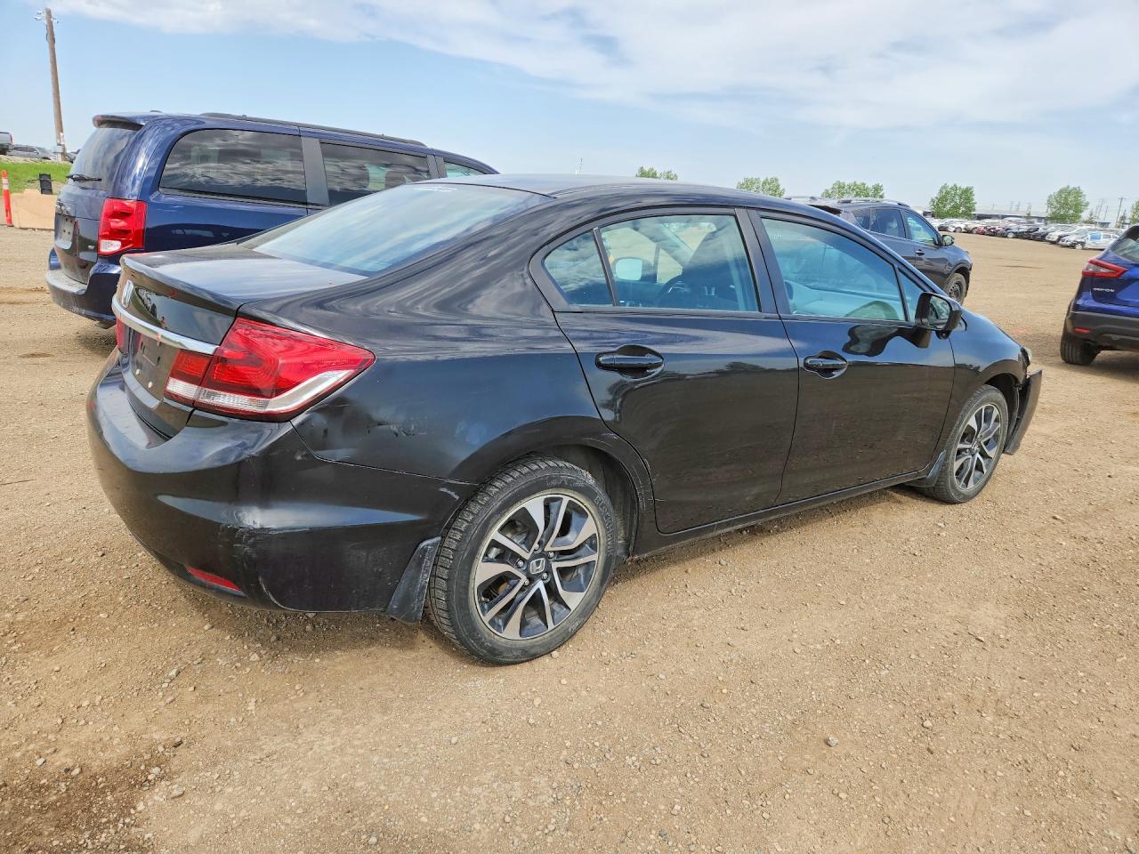 2014 Honda Civic Lx Black vin: 2HGFB2F51EH044872