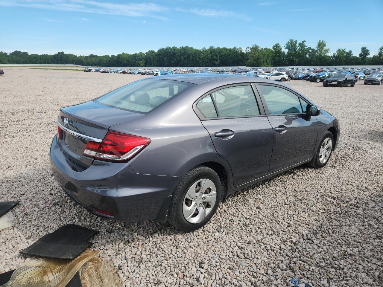 2014 Honda Civic Lx Gray vin: 2HGFB2F51EH501261