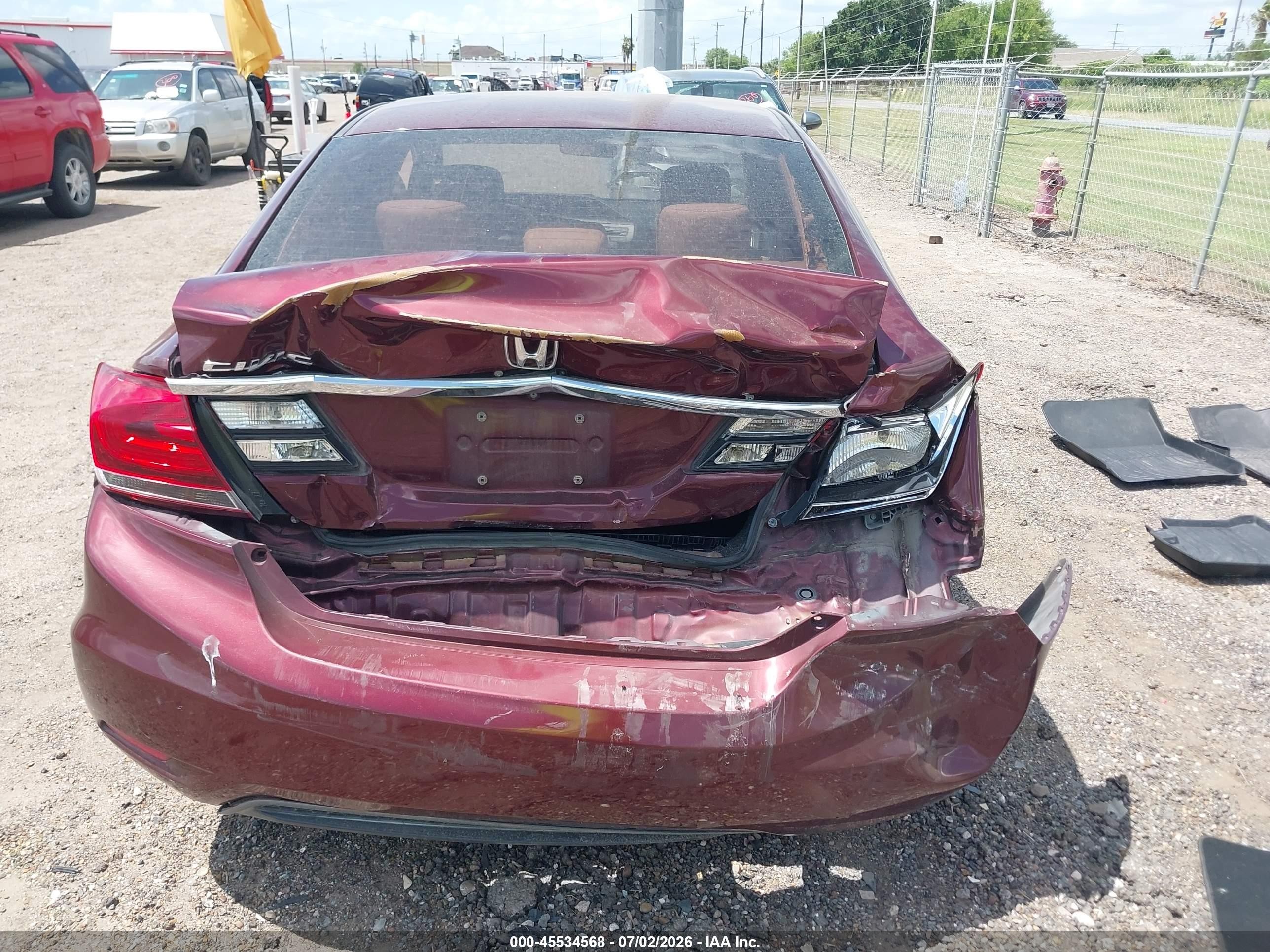 2014 Honda Civic Lx Maroon vin: 2HGFB2F51EH503107