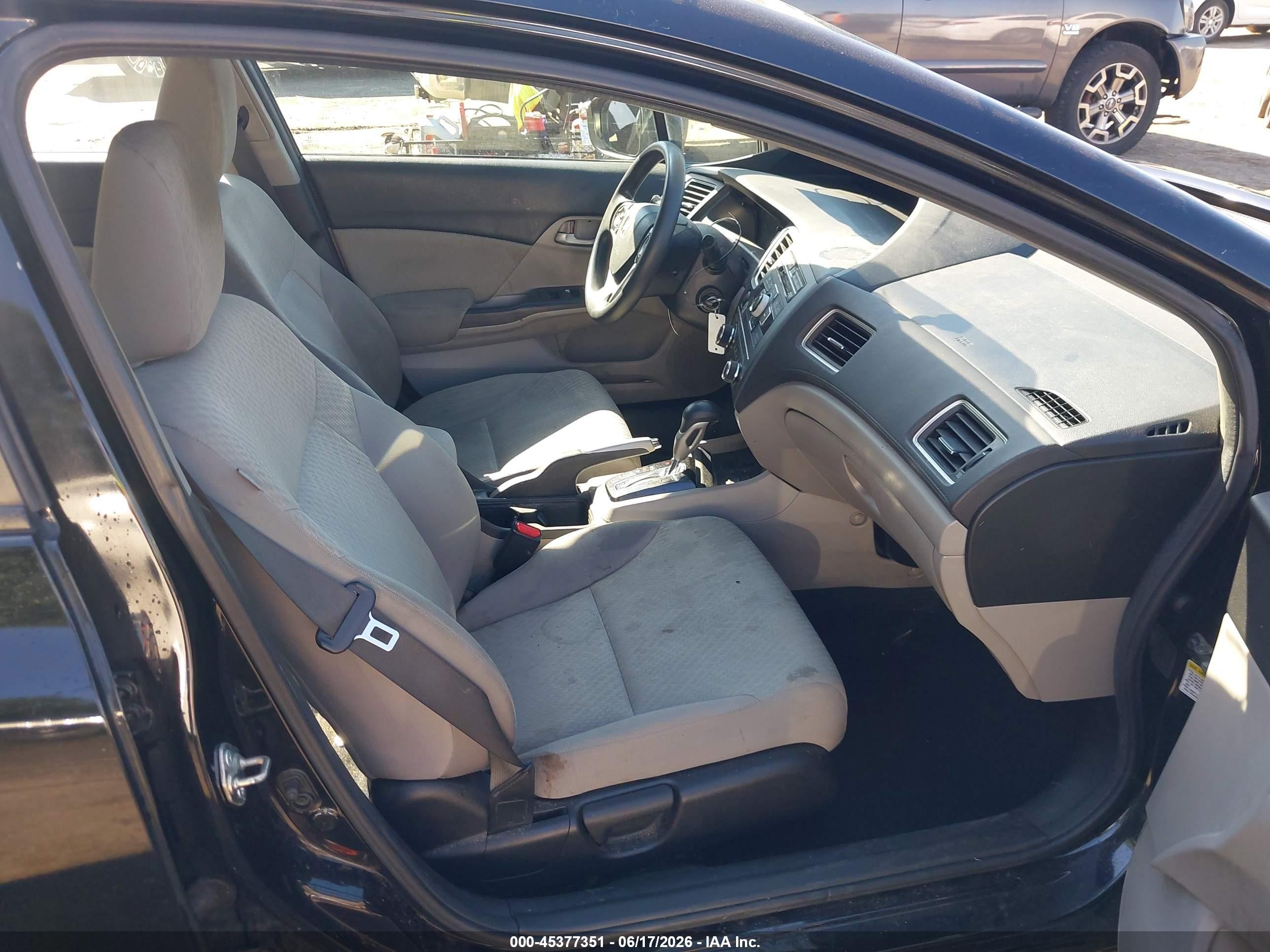 2014 Honda Civic Lx Black vin: 2HGFB2F51EH509375