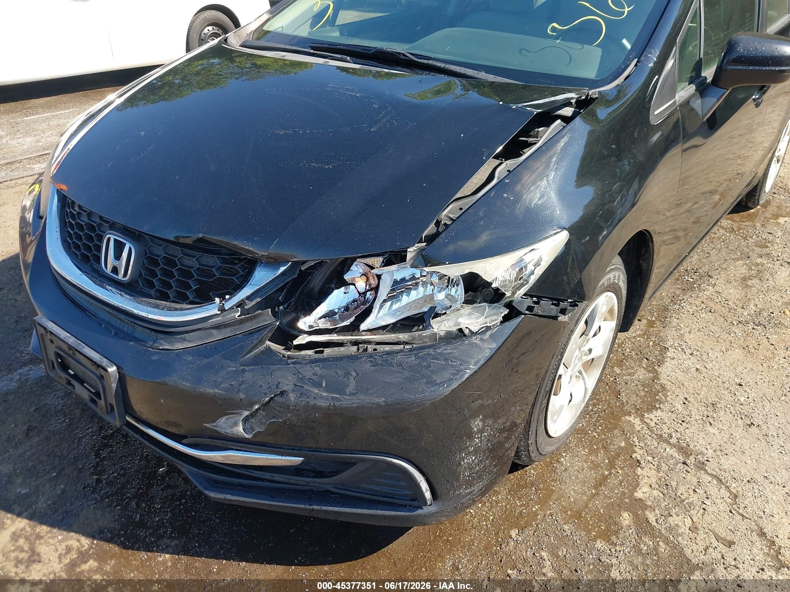 2014 Honda Civic Lx Black vin: 2HGFB2F51EH509375