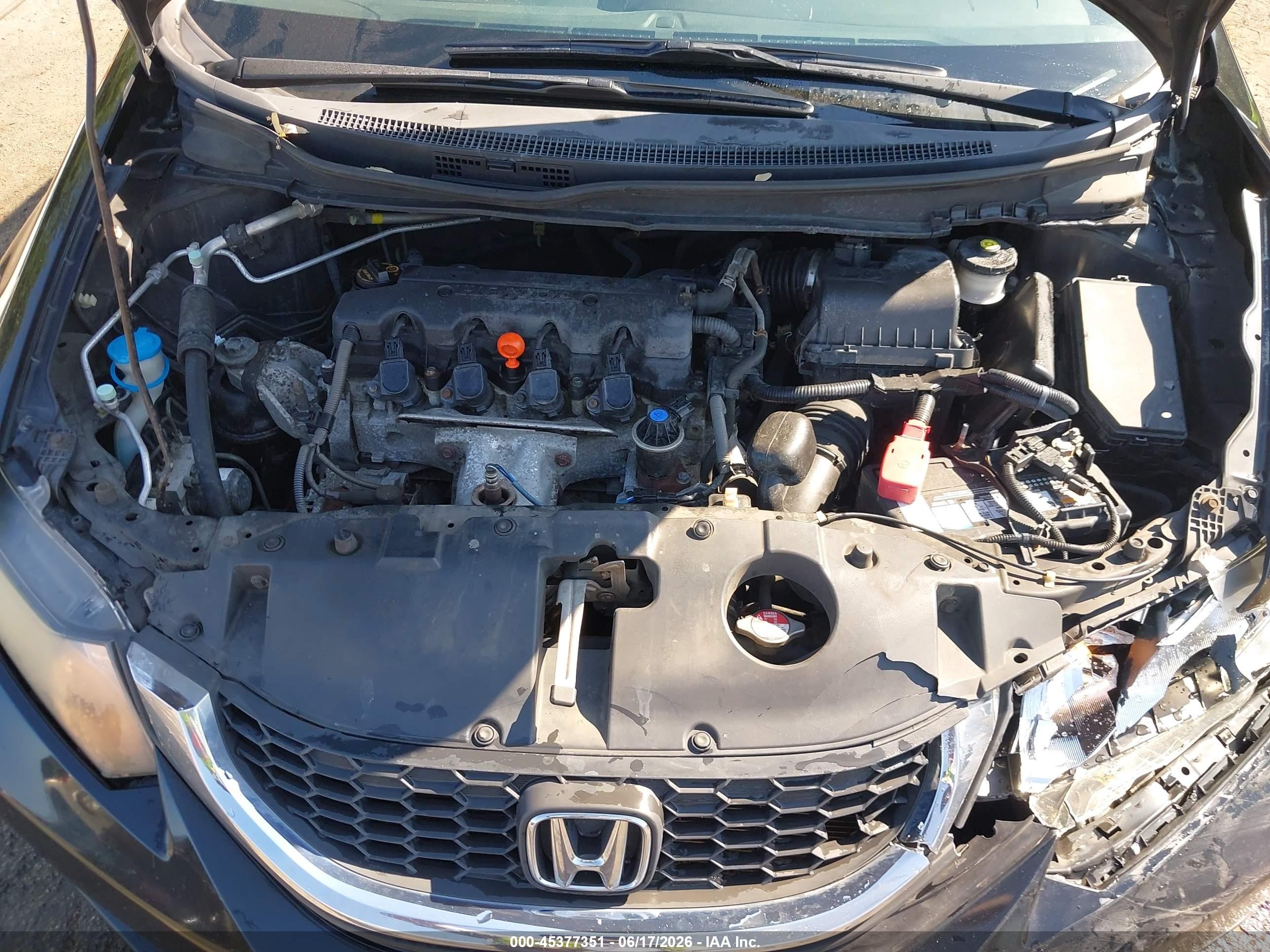 2014 Honda Civic Lx Black vin: 2HGFB2F51EH509375