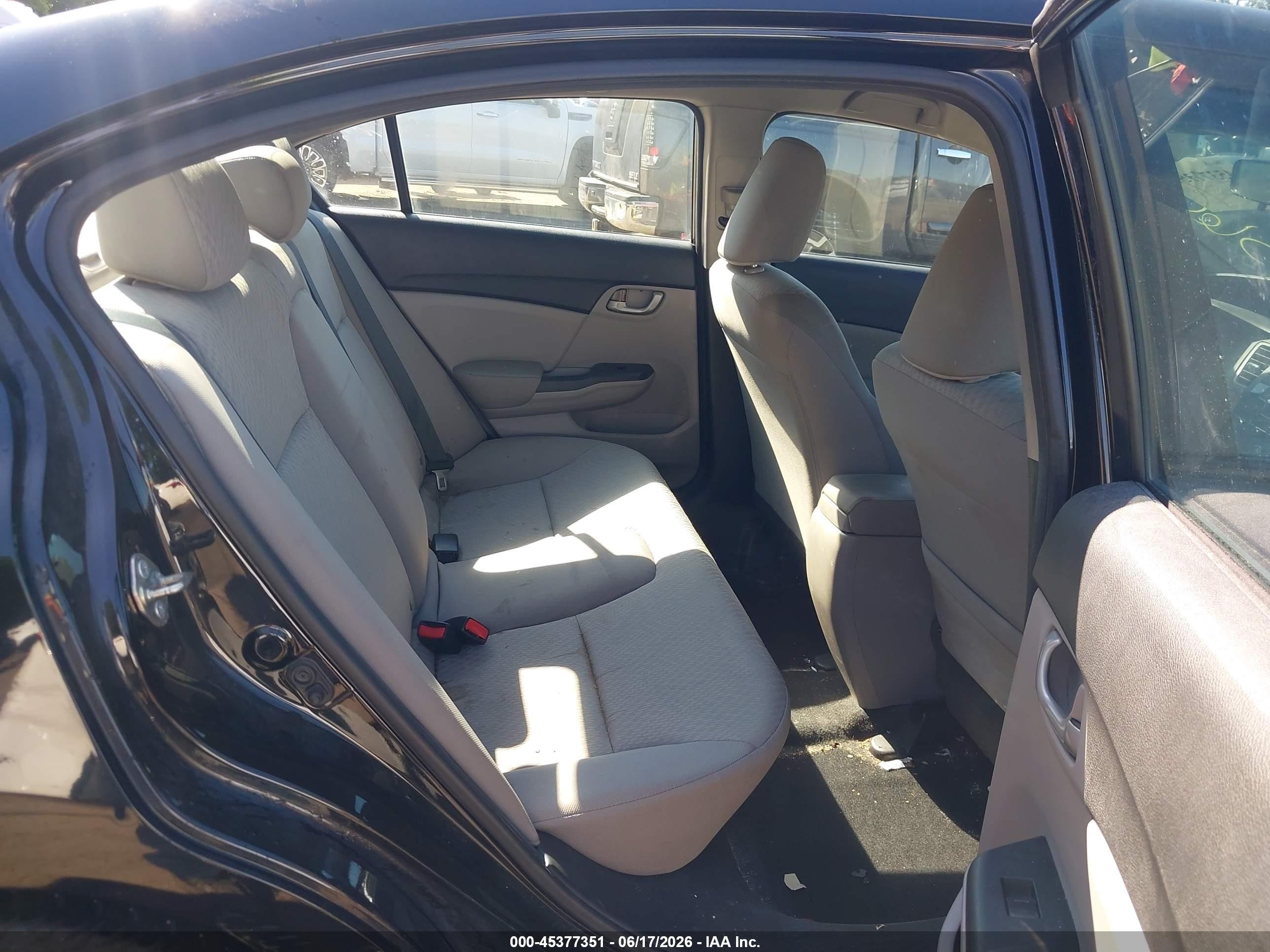 2014 Honda Civic Lx Black vin: 2HGFB2F51EH509375