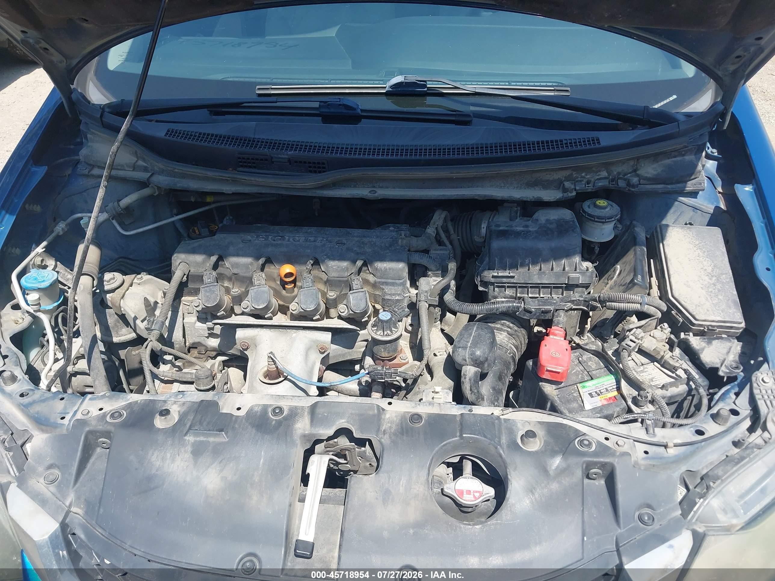 2014 Honda Civic Lx Blue vin: 2HGFB2F51EH513443