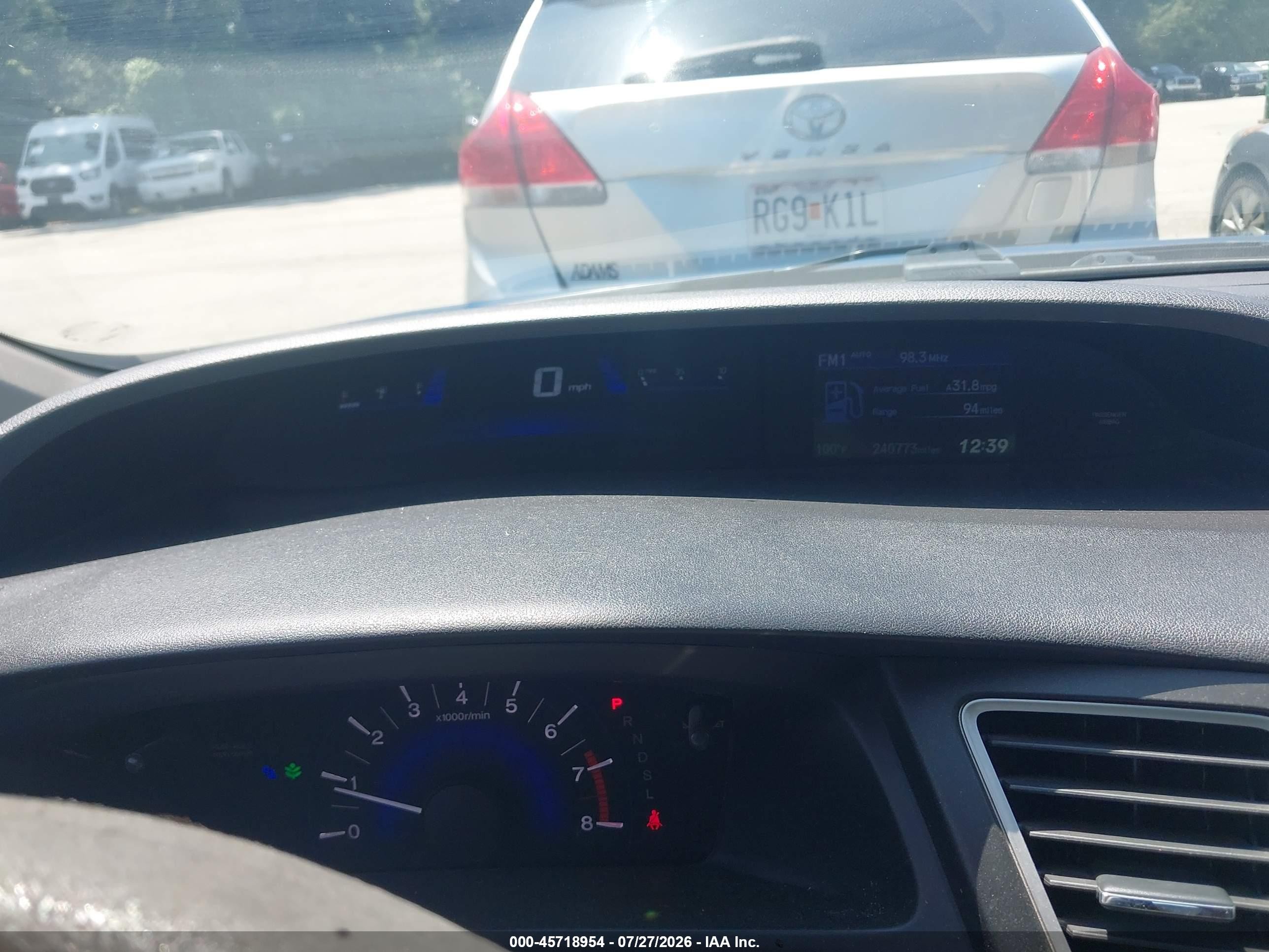 2014 Honda Civic Lx Blue vin: 2HGFB2F51EH513443