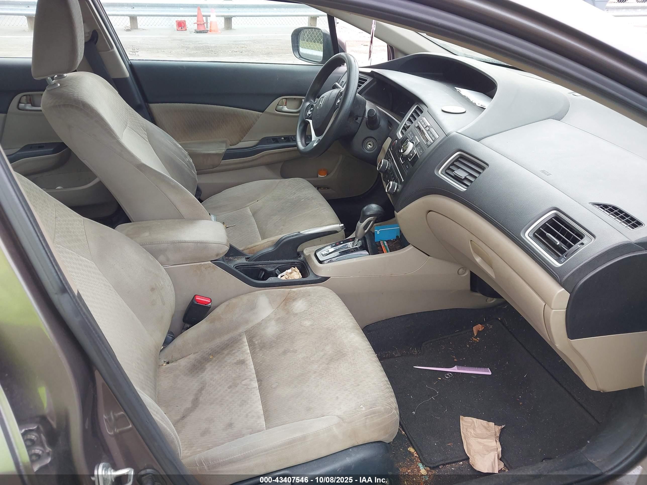 2014 Honda Civic Lx Коричневый vin: 2HGFB2F51EH515628