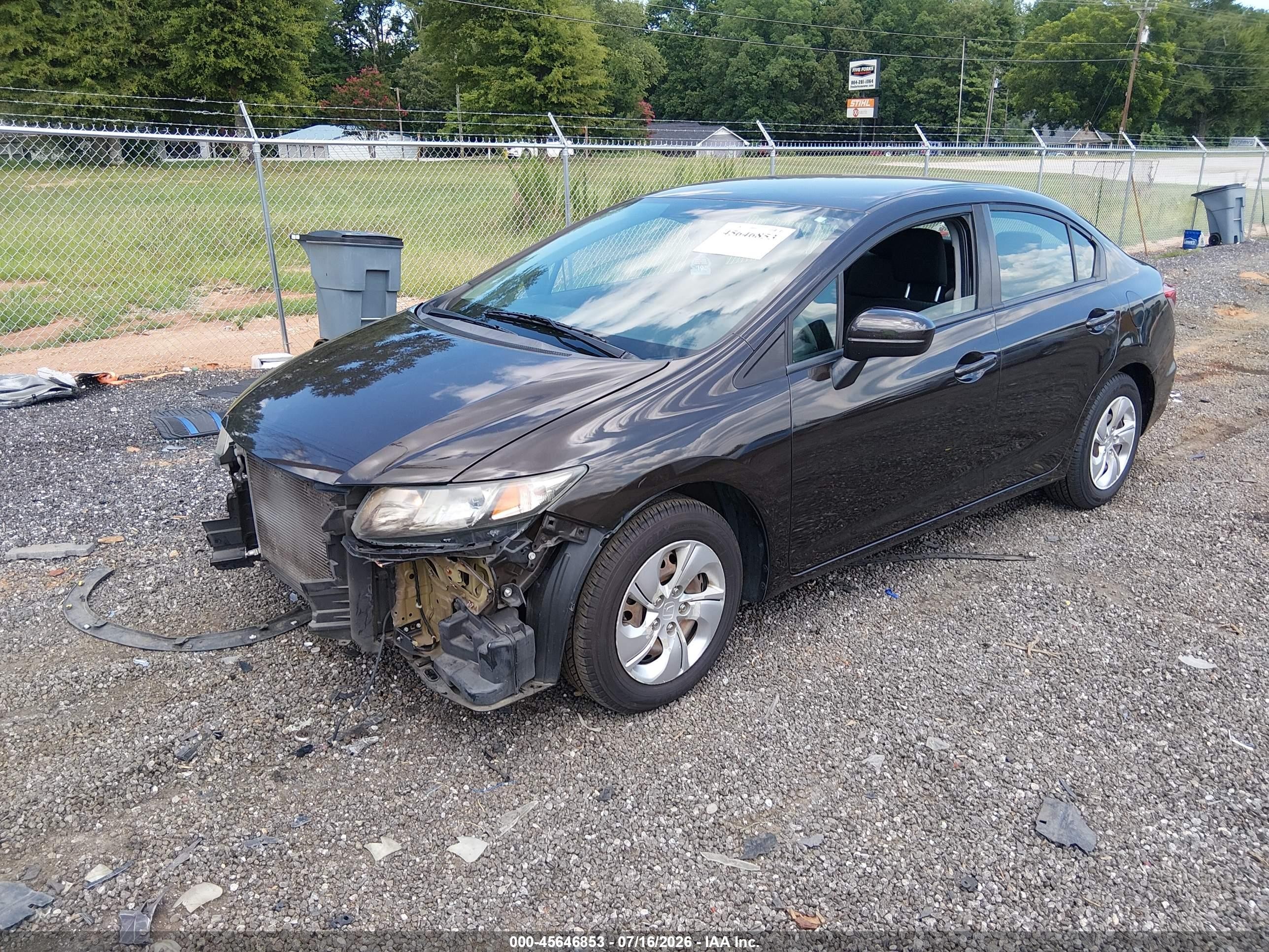 2014 Honda Civic Lx Brown vin: 2HGFB2F51EH519372