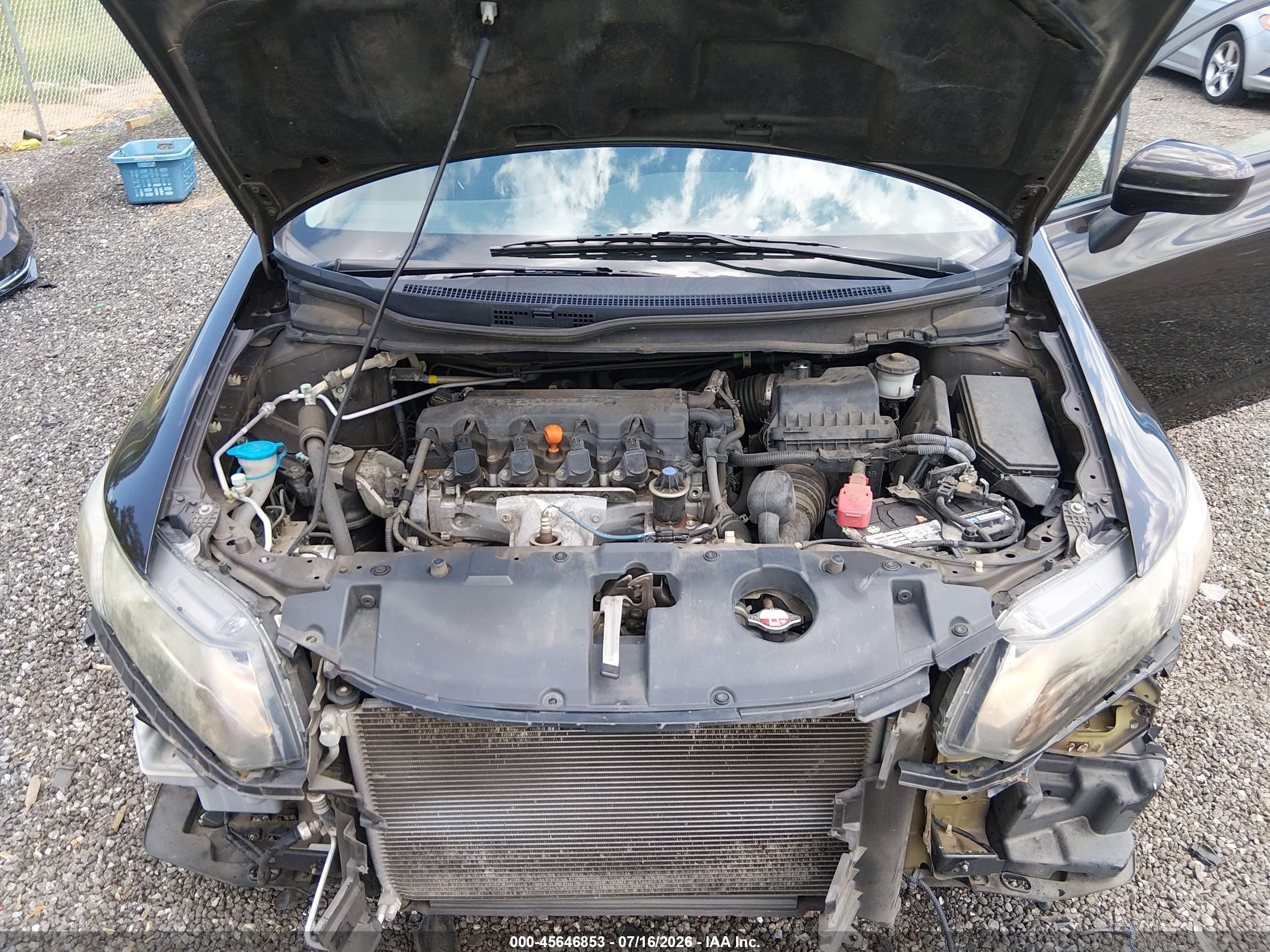 2014 Honda Civic Lx Brown vin: 2HGFB2F51EH519372
