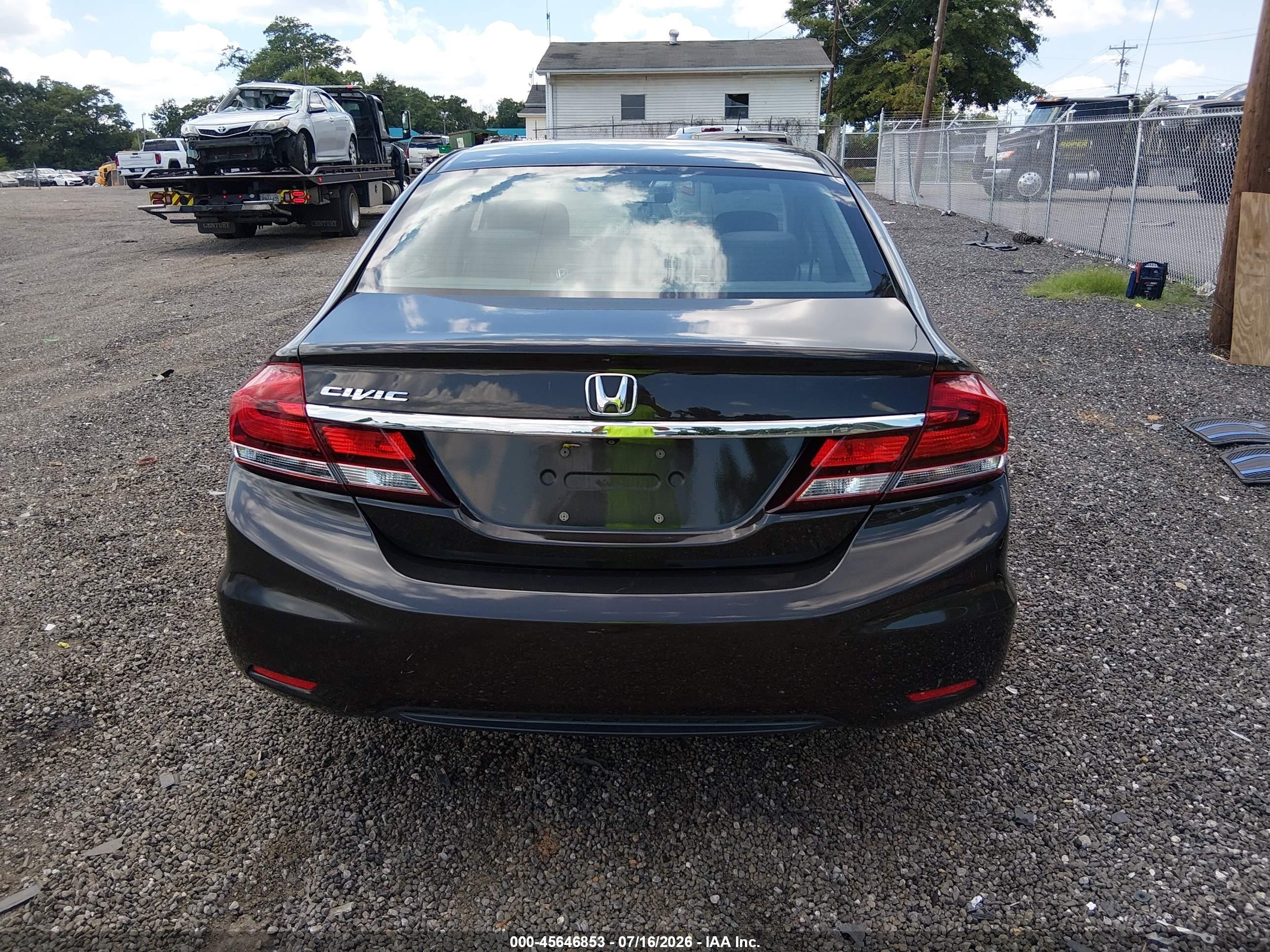 2014 Honda Civic Lx Brown vin: 2HGFB2F51EH519372