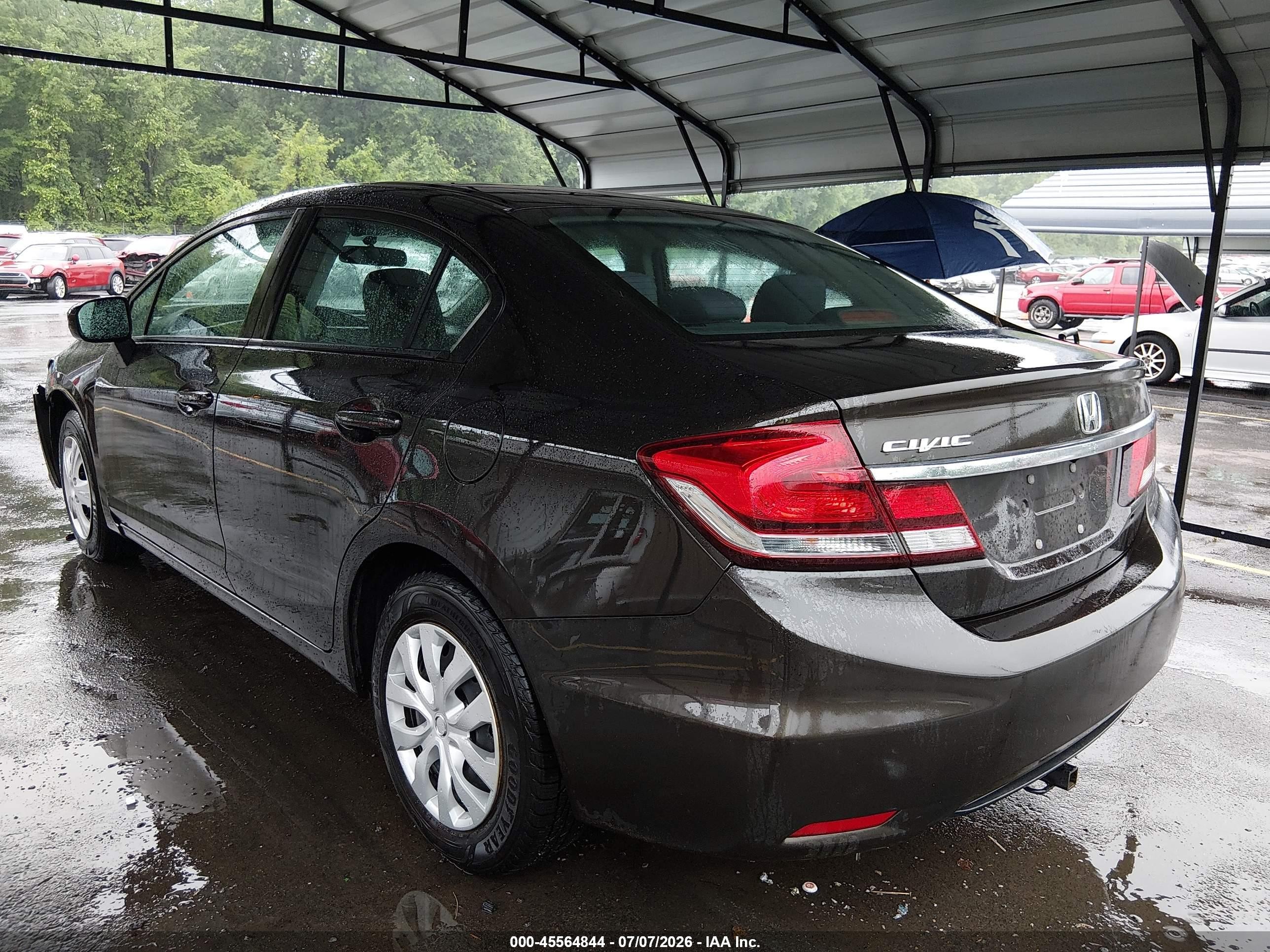 2014 Honda Civic Lx Brown vin: 2HGFB2F51EH521249