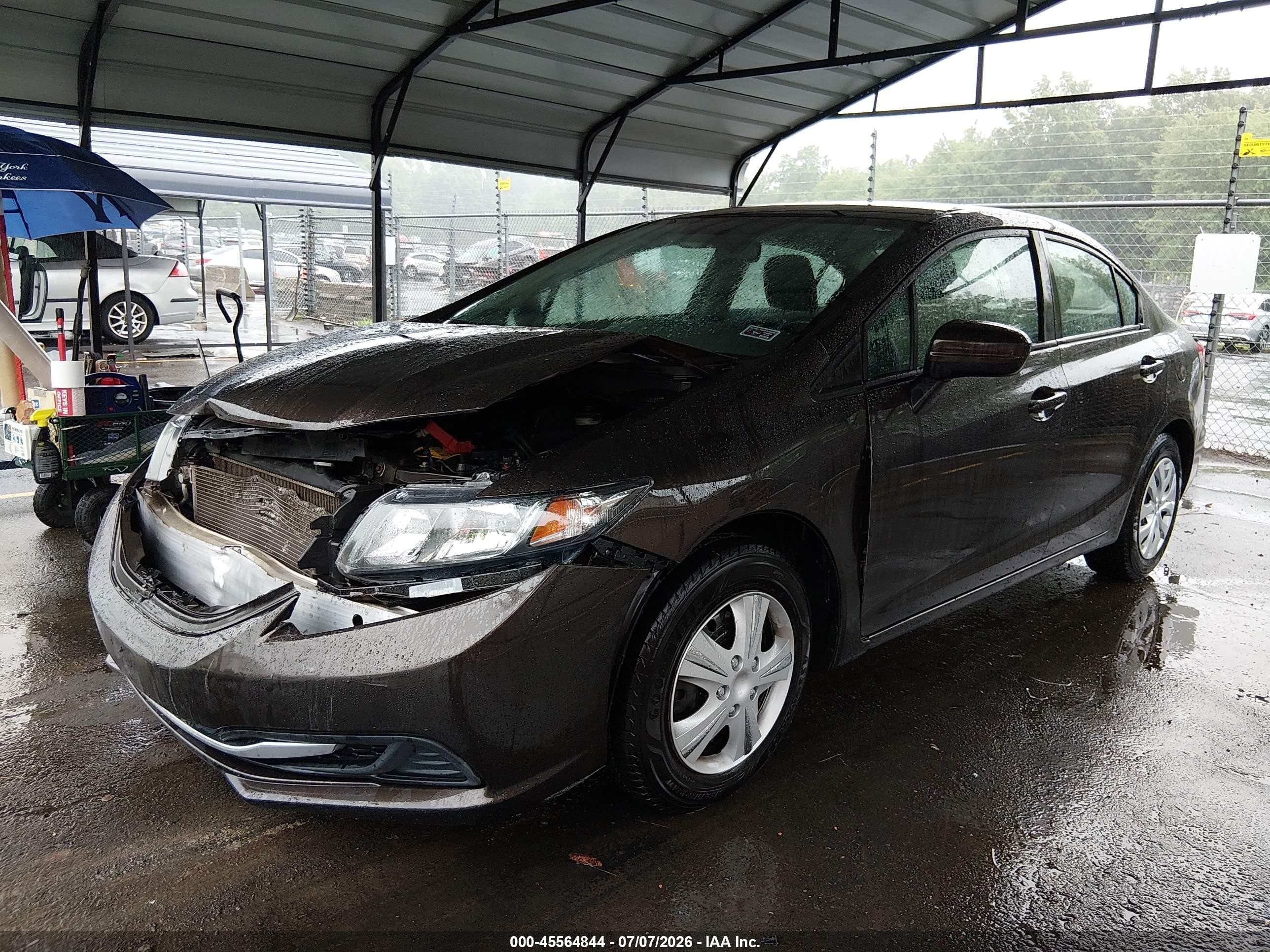 2014 Honda Civic Lx Brown vin: 2HGFB2F51EH521249