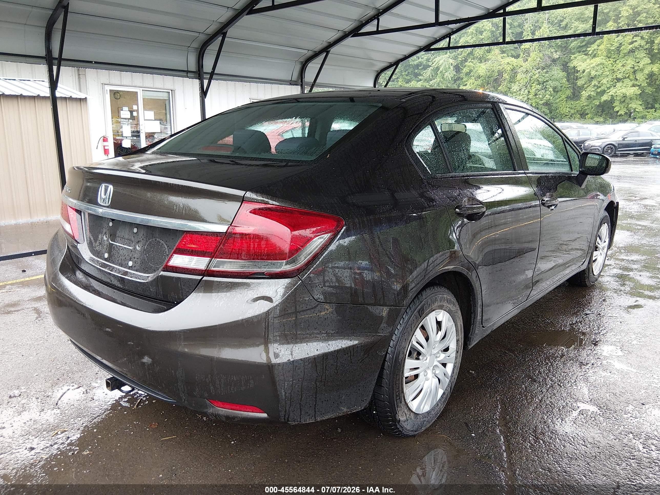 2014 Honda Civic Lx Brown vin: 2HGFB2F51EH521249