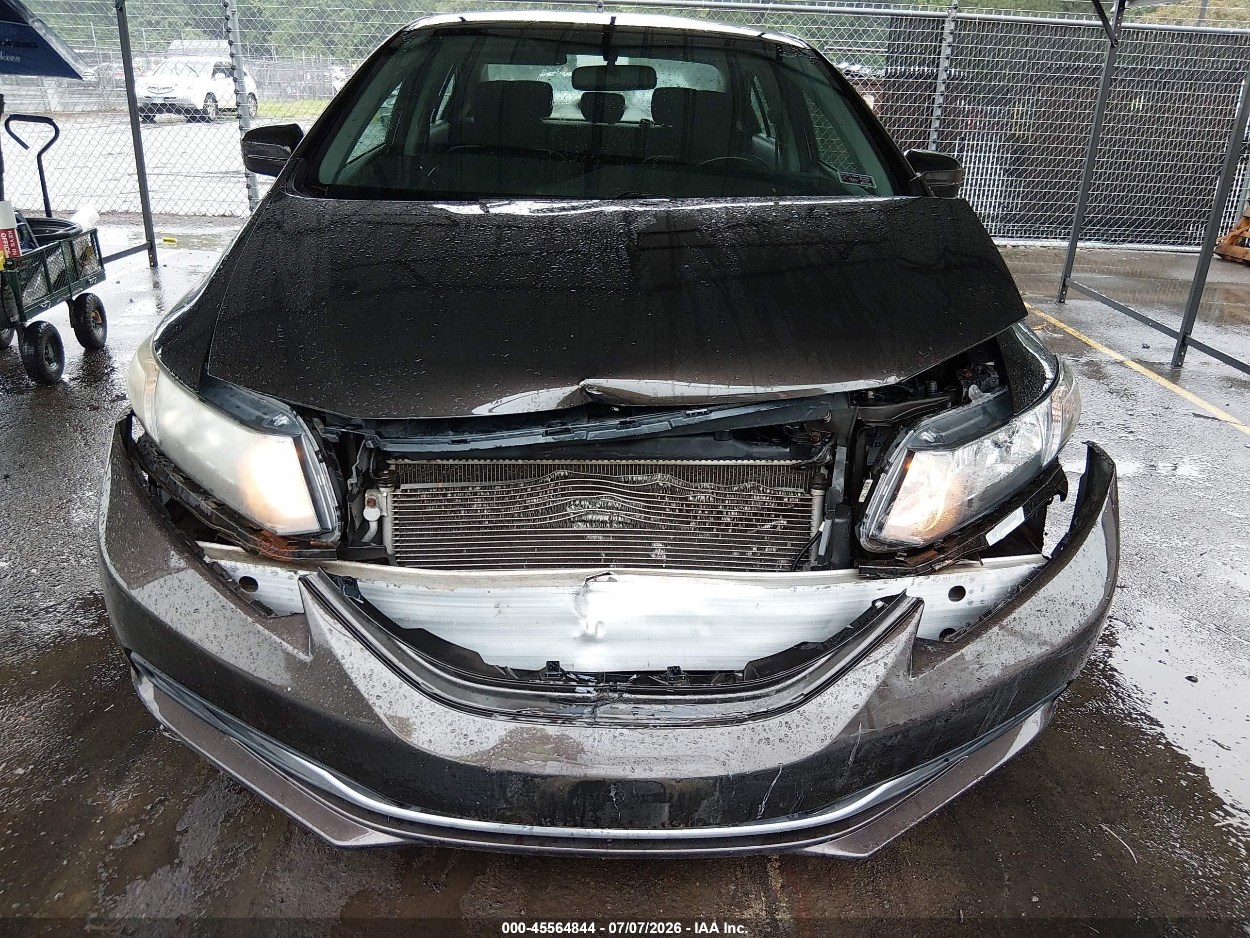 2014 Honda Civic Lx Brown vin: 2HGFB2F51EH521249
