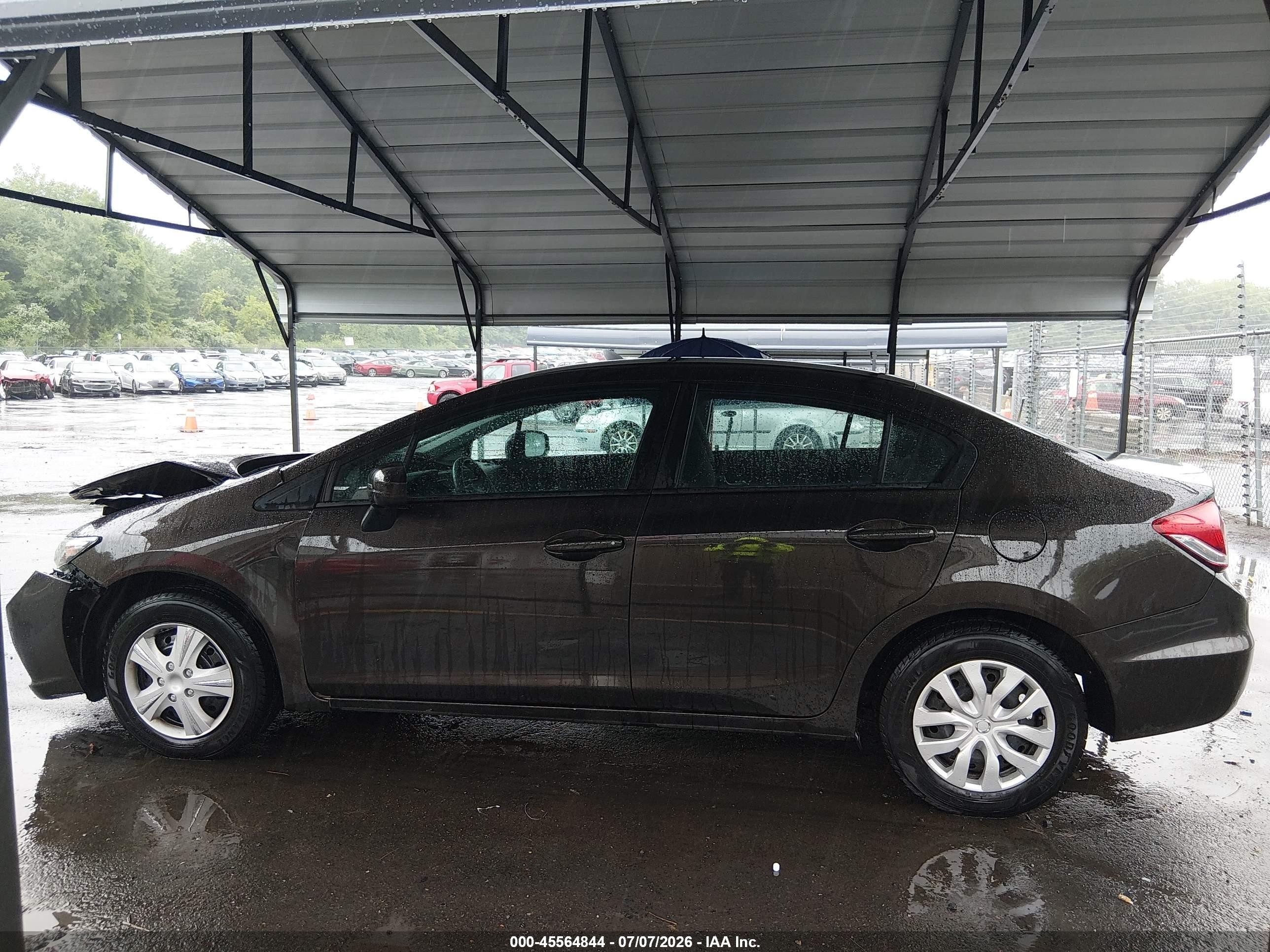 2014 Honda Civic Lx Brown vin: 2HGFB2F51EH521249