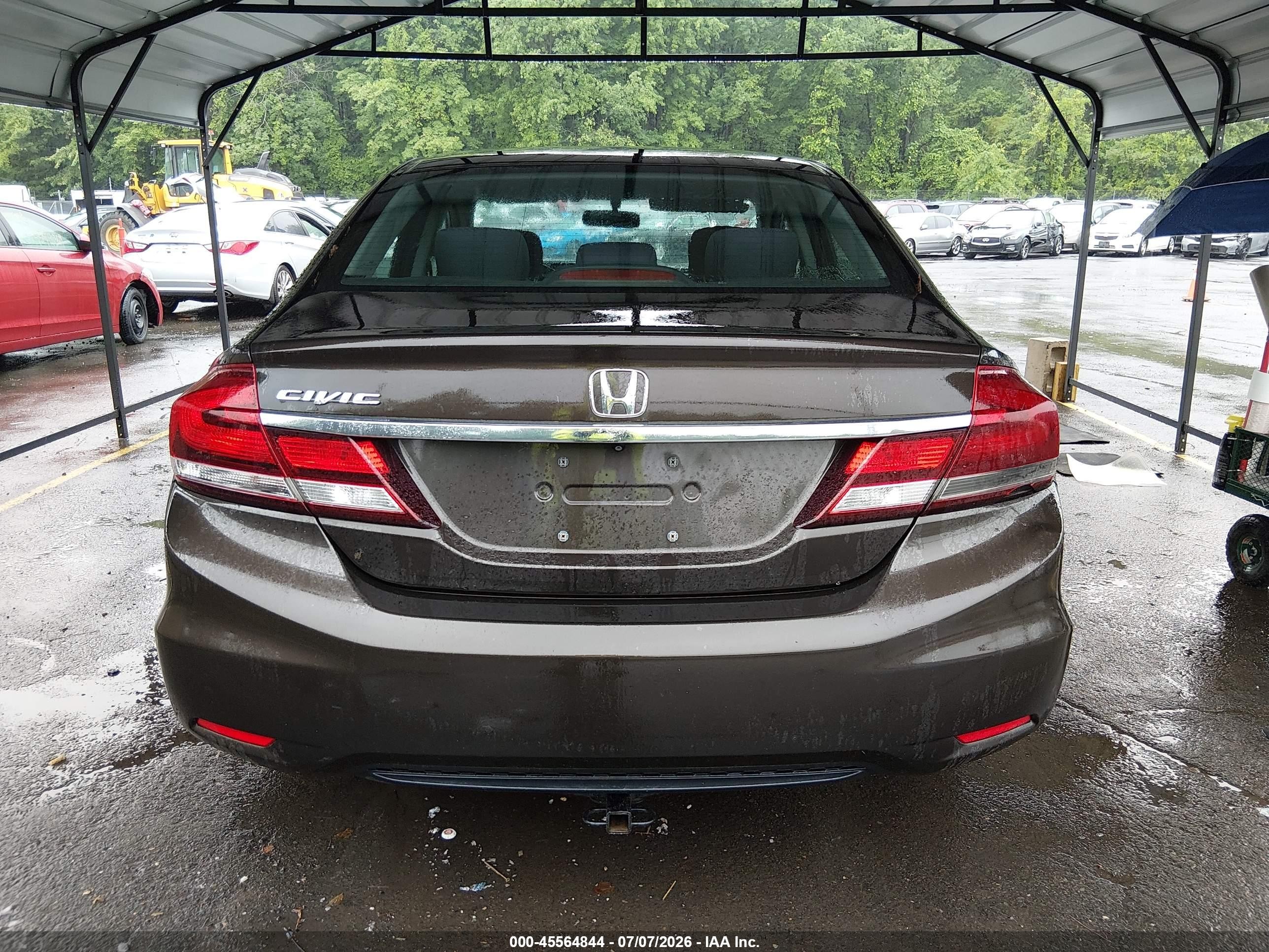 2014 Honda Civic Lx Brown vin: 2HGFB2F51EH521249