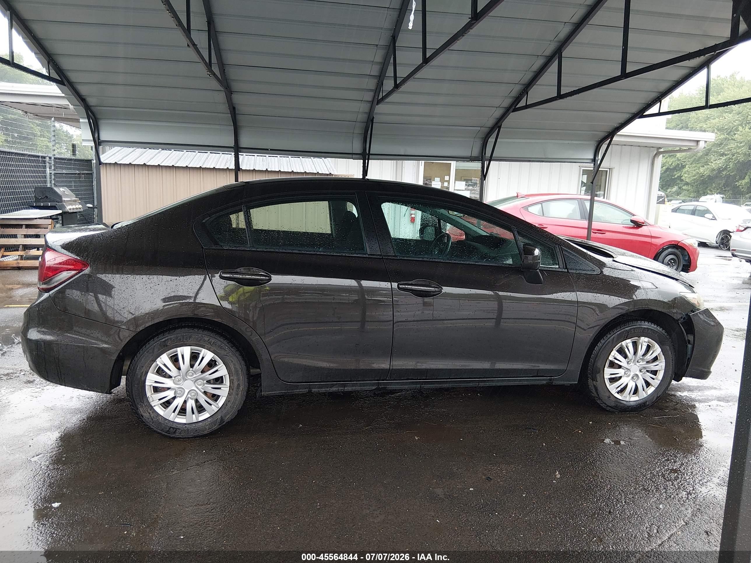 2014 Honda Civic Lx Brown vin: 2HGFB2F51EH521249