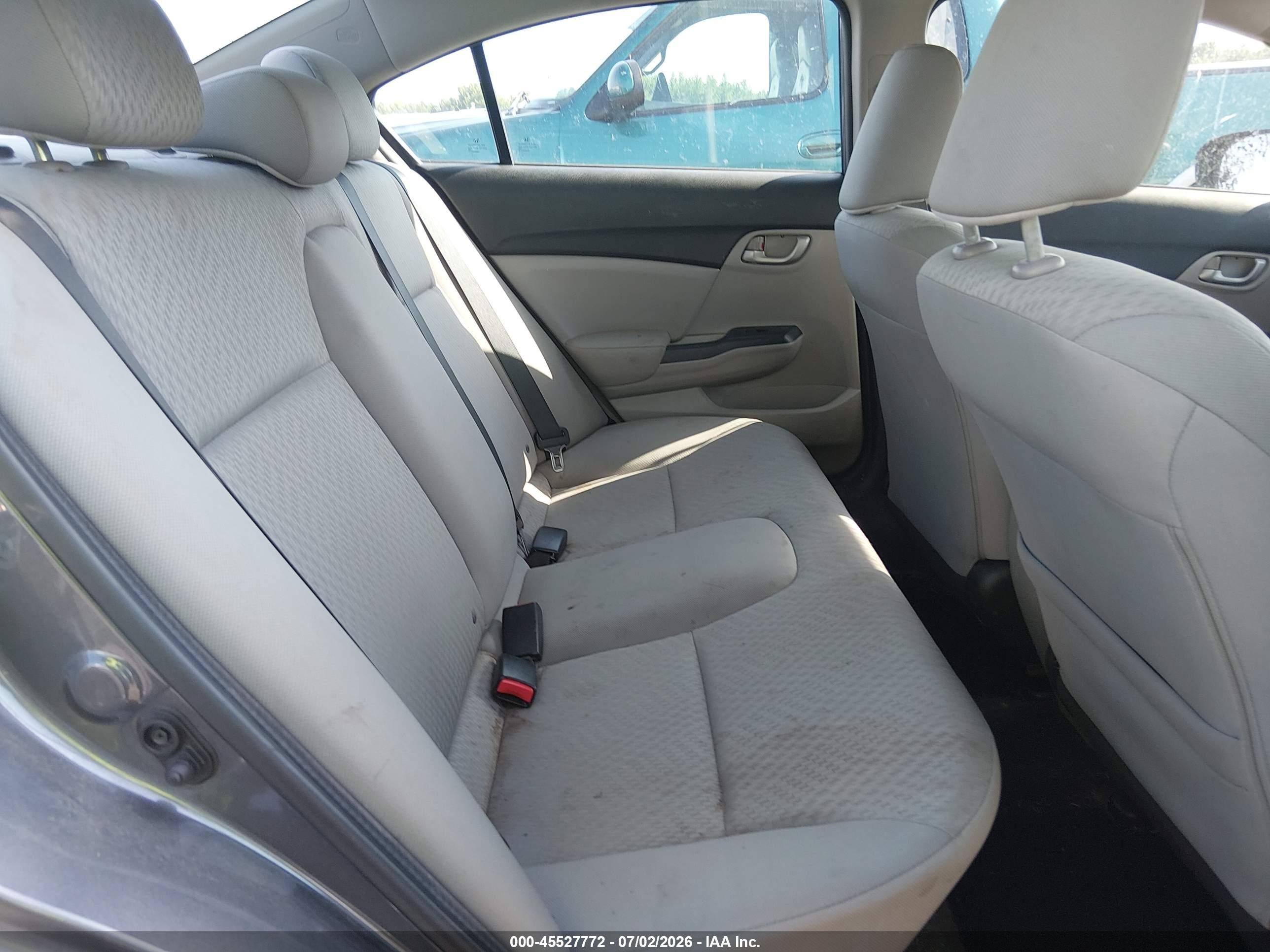 2014 Honda Civic Lx Gray vin: 2HGFB2F51EH528024