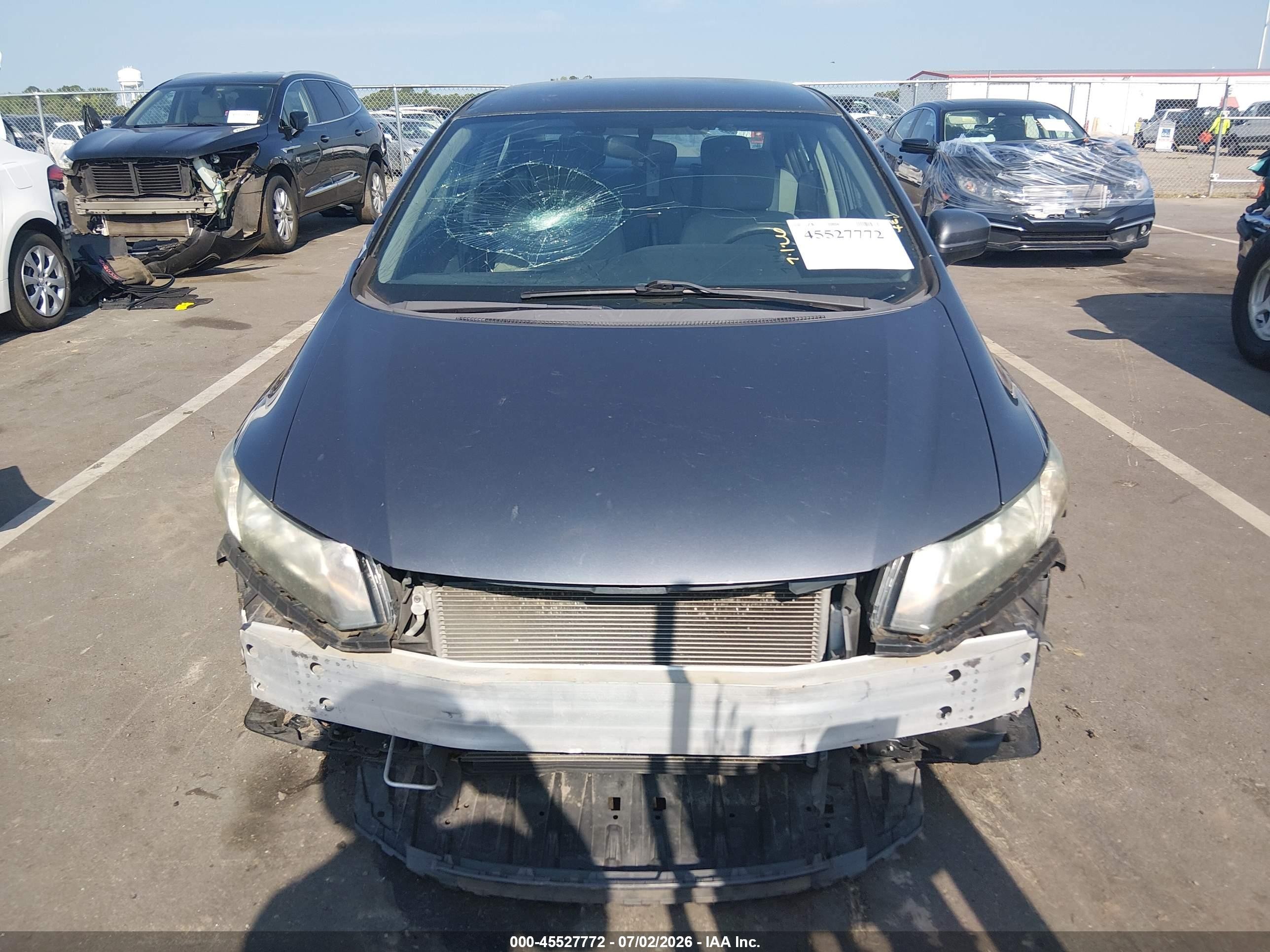 2014 Honda Civic Lx Gray vin: 2HGFB2F51EH528024