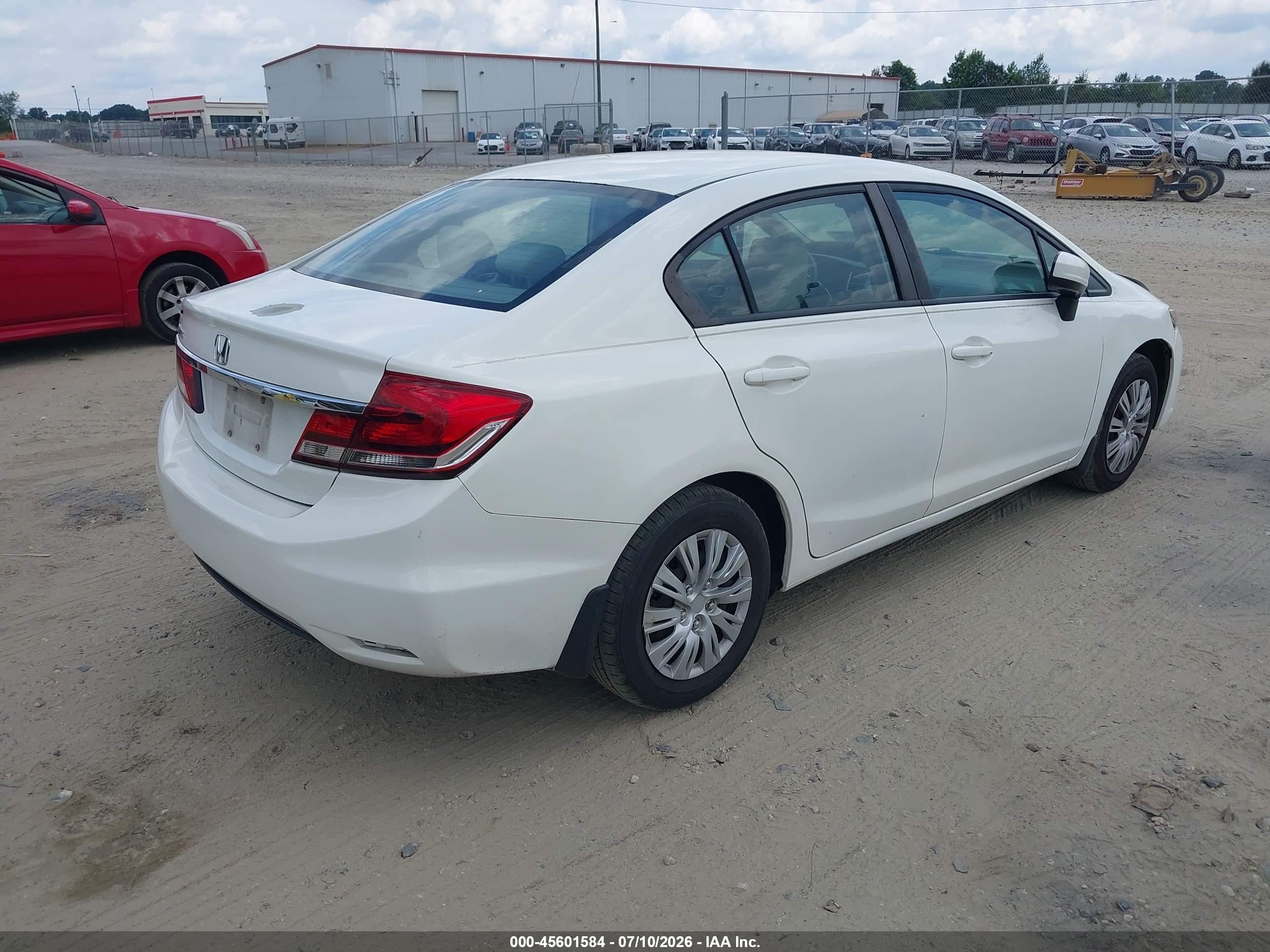 2014 Honda Civic Lx Белый vin: 2HGFB2F51EH530310