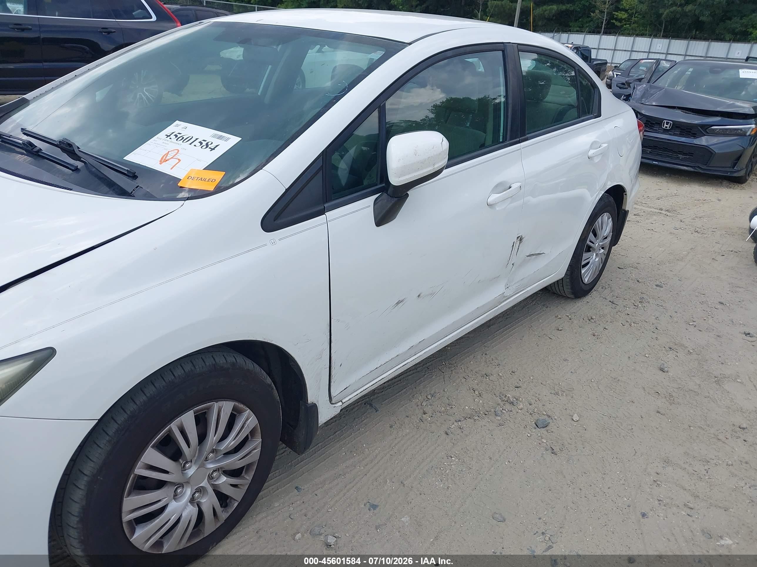 2014 Honda Civic Lx Белый vin: 2HGFB2F51EH530310