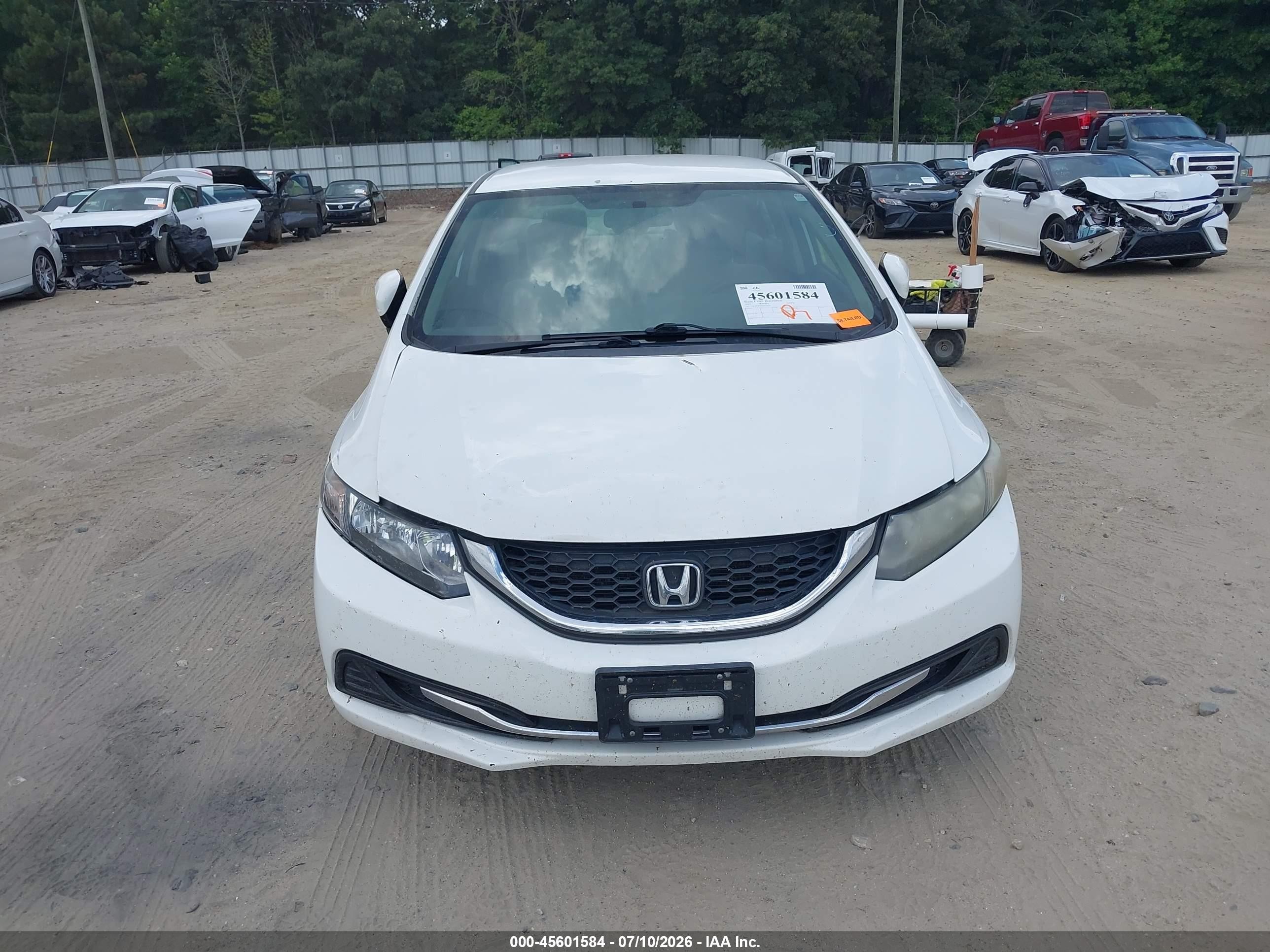 2014 Honda Civic Lx Белый vin: 2HGFB2F51EH530310