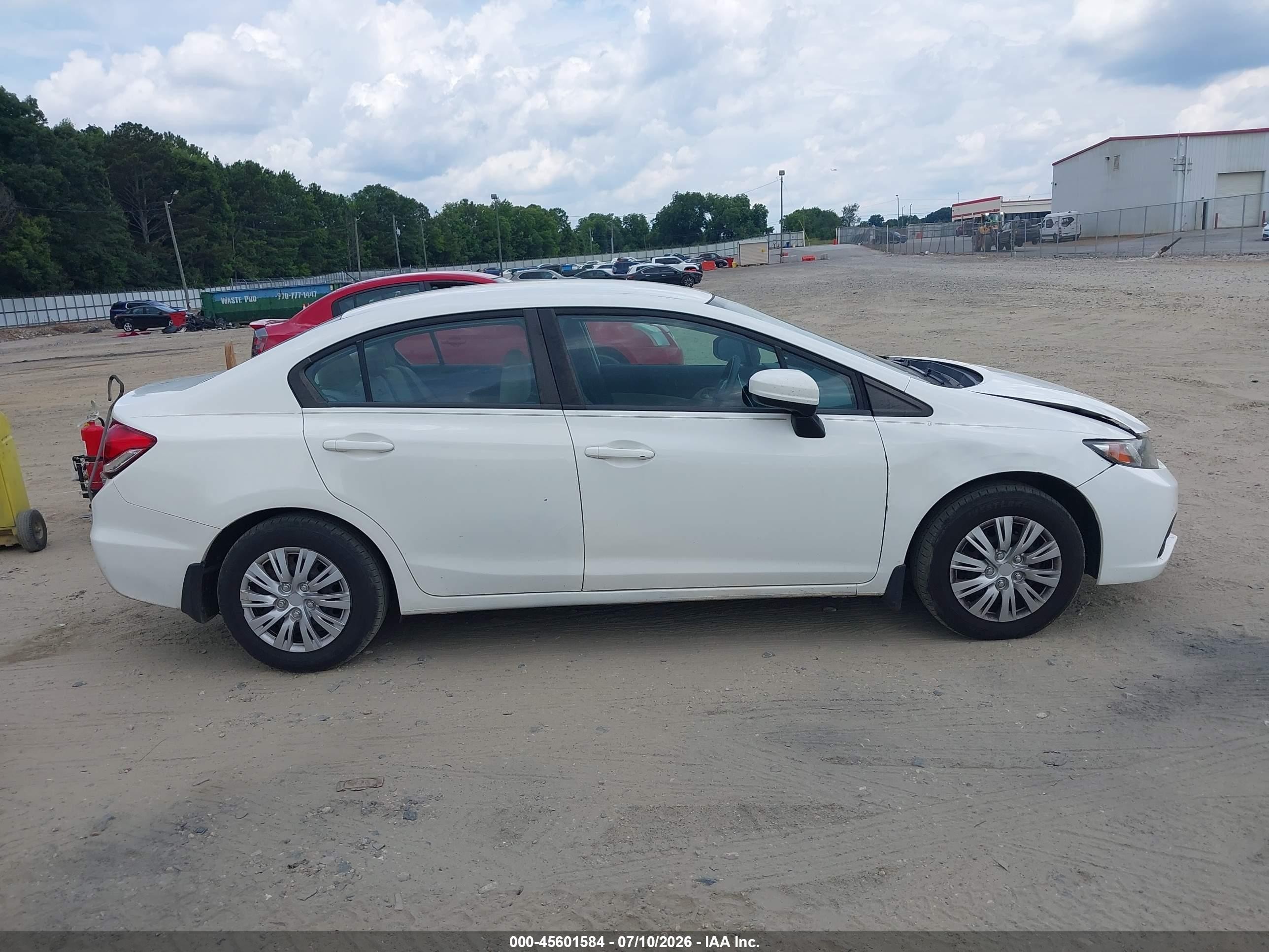 2014 Honda Civic Lx Белый vin: 2HGFB2F51EH530310