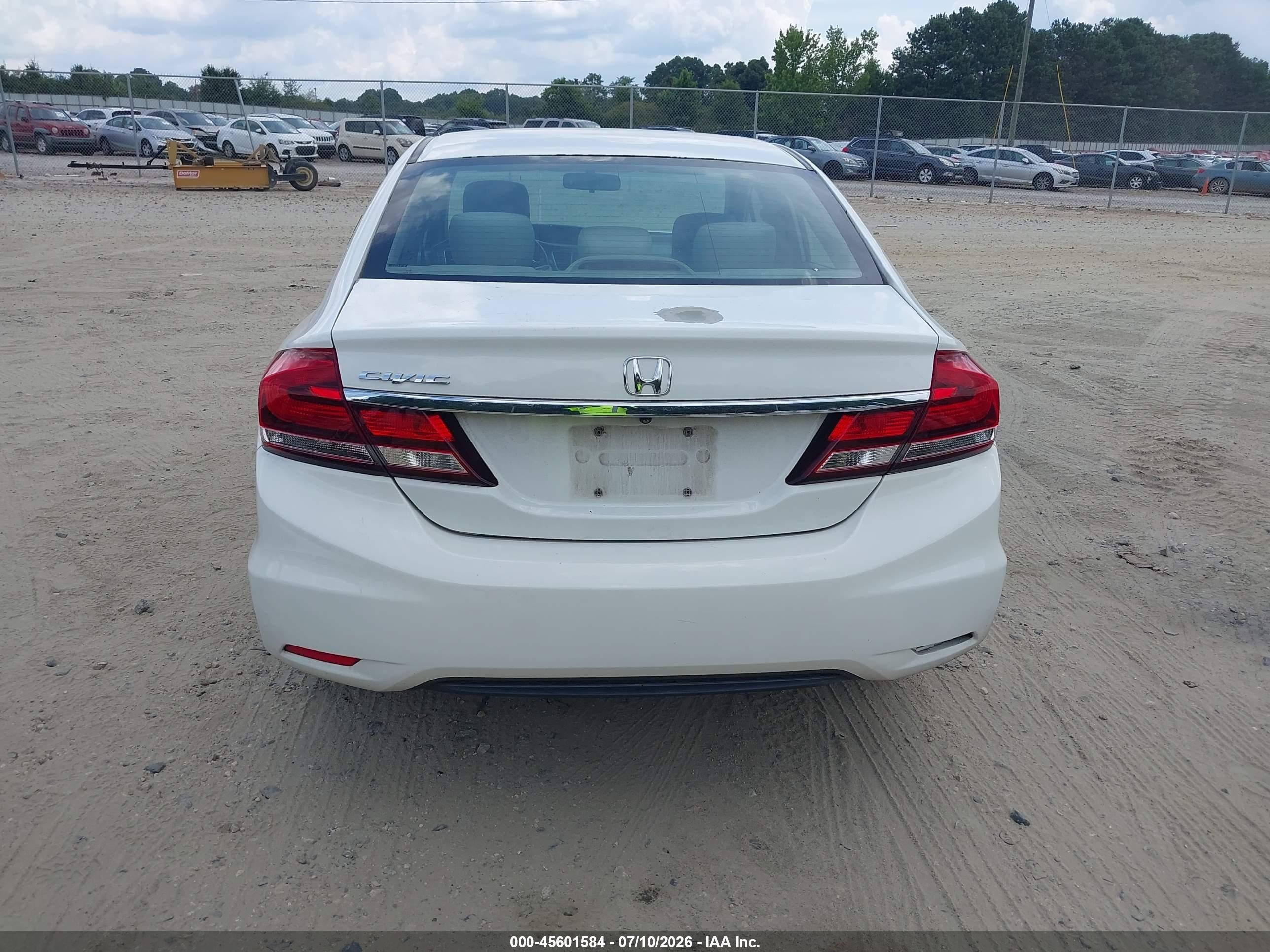 2014 Honda Civic Lx Белый vin: 2HGFB2F51EH530310